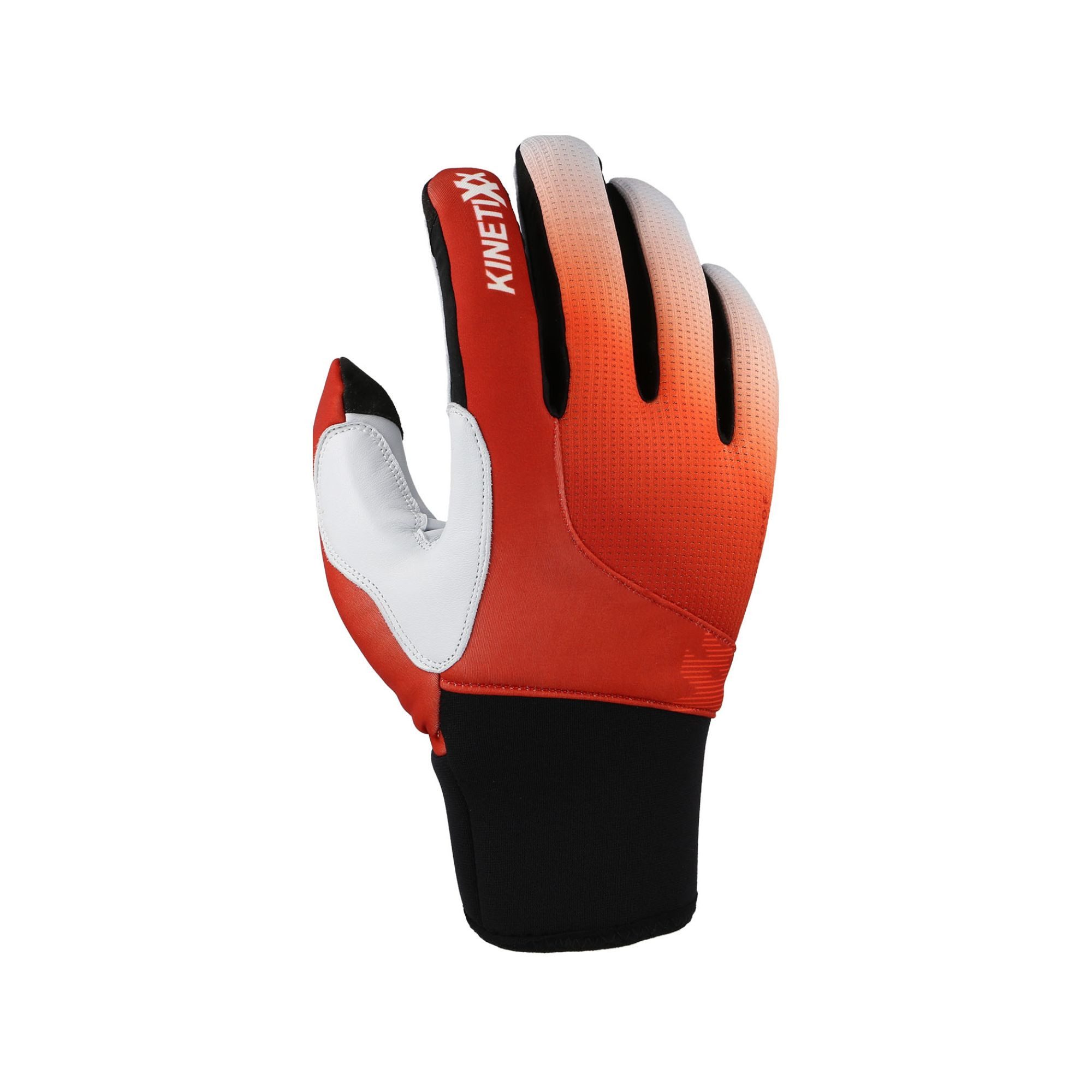 Kinetixx Langlaufhandschuhe KinetiXx Nurit Junior – warme Kinder-Langlaufhandschuhe (Schwarz, Blau, Orange) Wasserabweisend, Winddicht, Touchscreen kompatibel, Extra warm