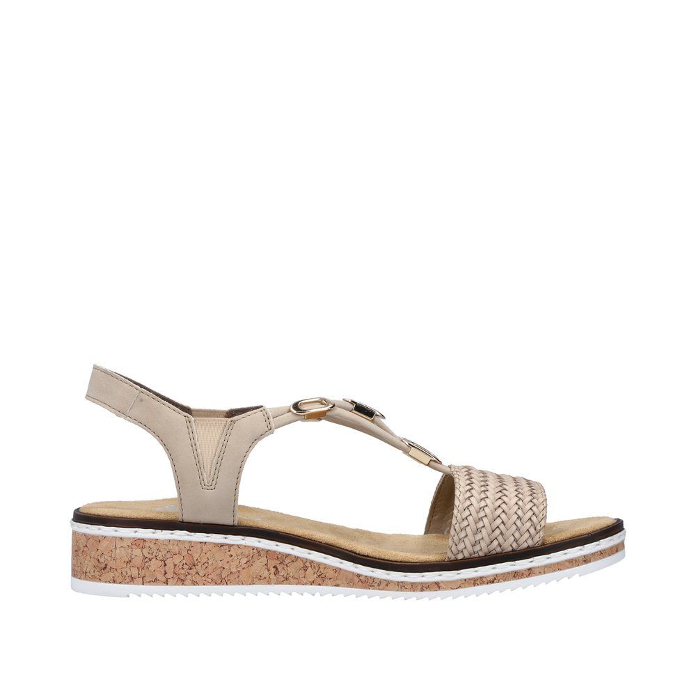 Rieker Rieker Damen Sandale V3662-62 cliff/ginger beige Sandale