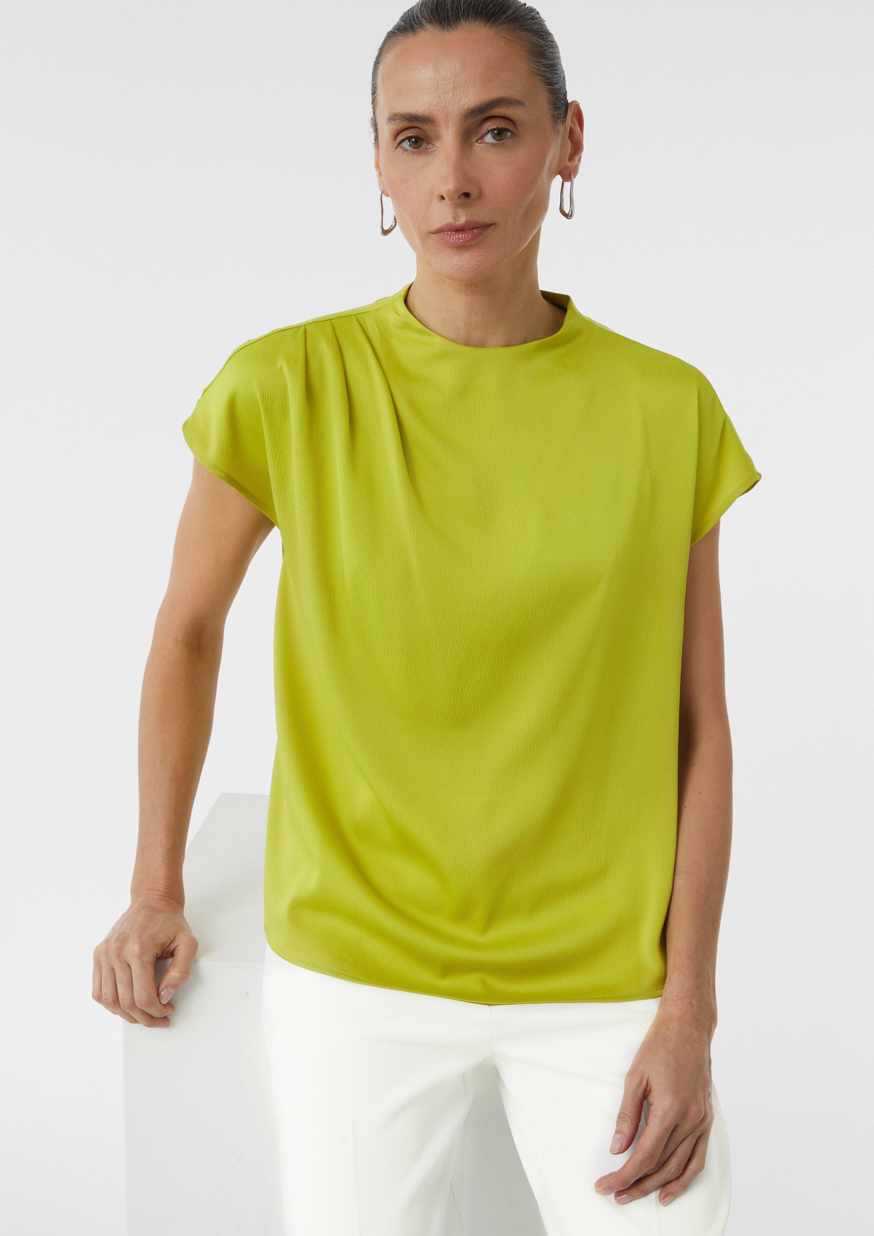Comma Blusentop Strukturierte Bluse mit Falten-Detail günstig online kaufen