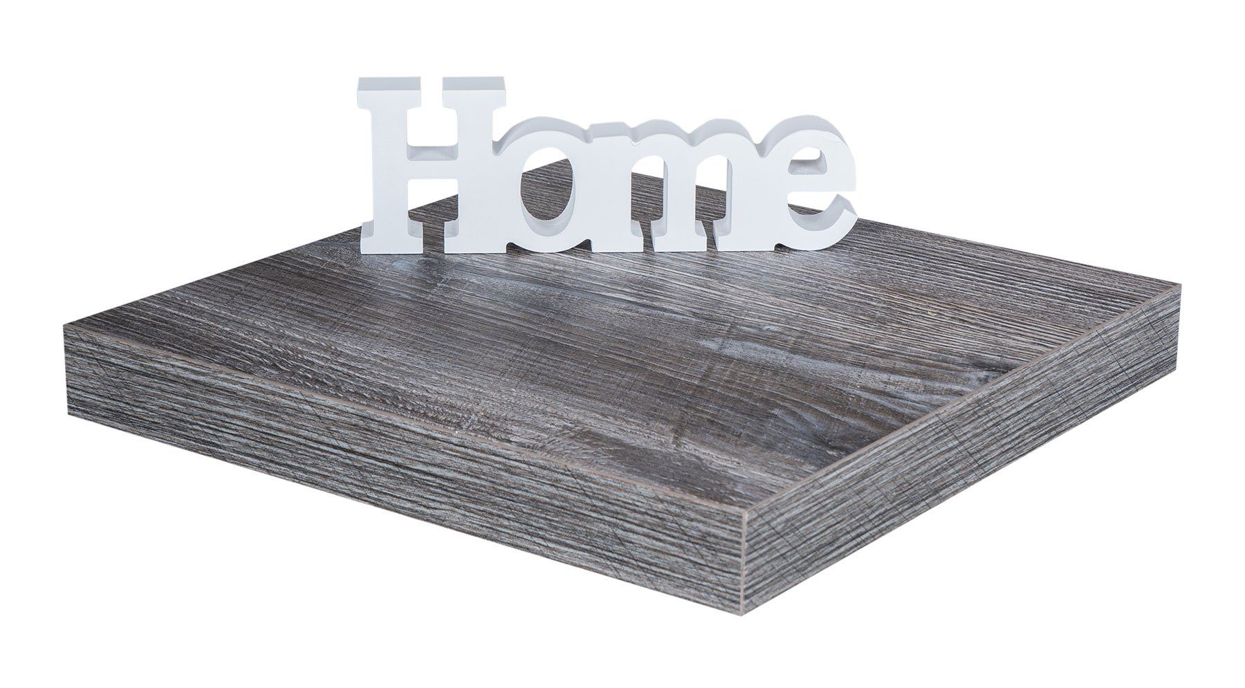Levandeo® Wandregal, Eckregal 32x32cm Altholz Shabby günstig online kaufen