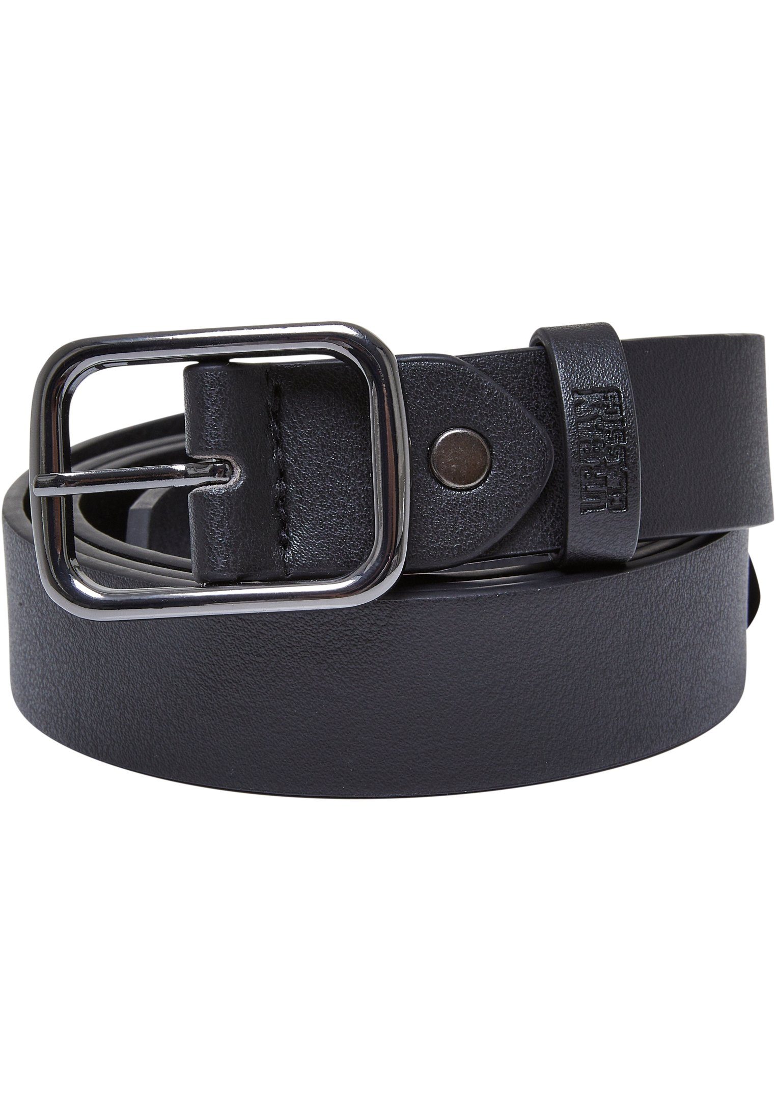 URBAN CLASSICS Hüftgürtel Accessoires Synthetic Leather Thorn Buckle Business Belt schwarz