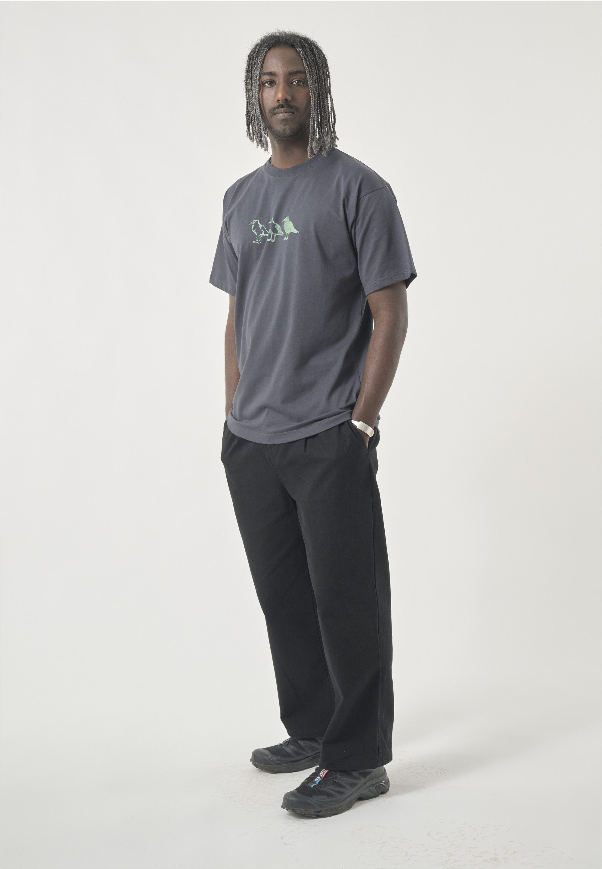 Cleptomanicx T-Shirt Classic Tee Scribble Gull in locker geschnittener Form
