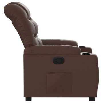 vidaXL Sessel Relaxsessel Braun Kunstleder (1-St)