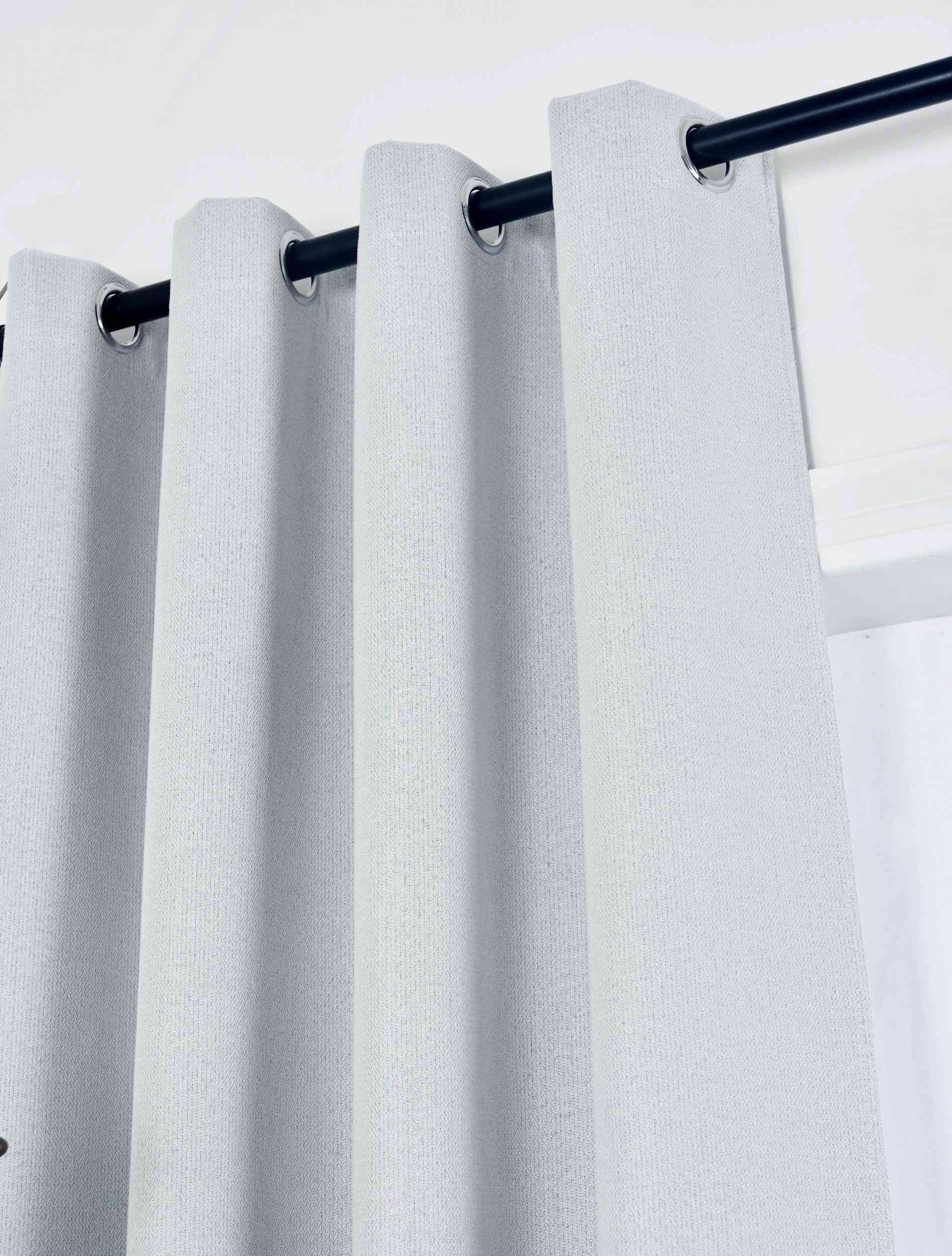 Gardinenbox Verdunkelungsvorhang (1 St), Ösen, verdunkelnd, Leinenbindung, günstig online kaufen