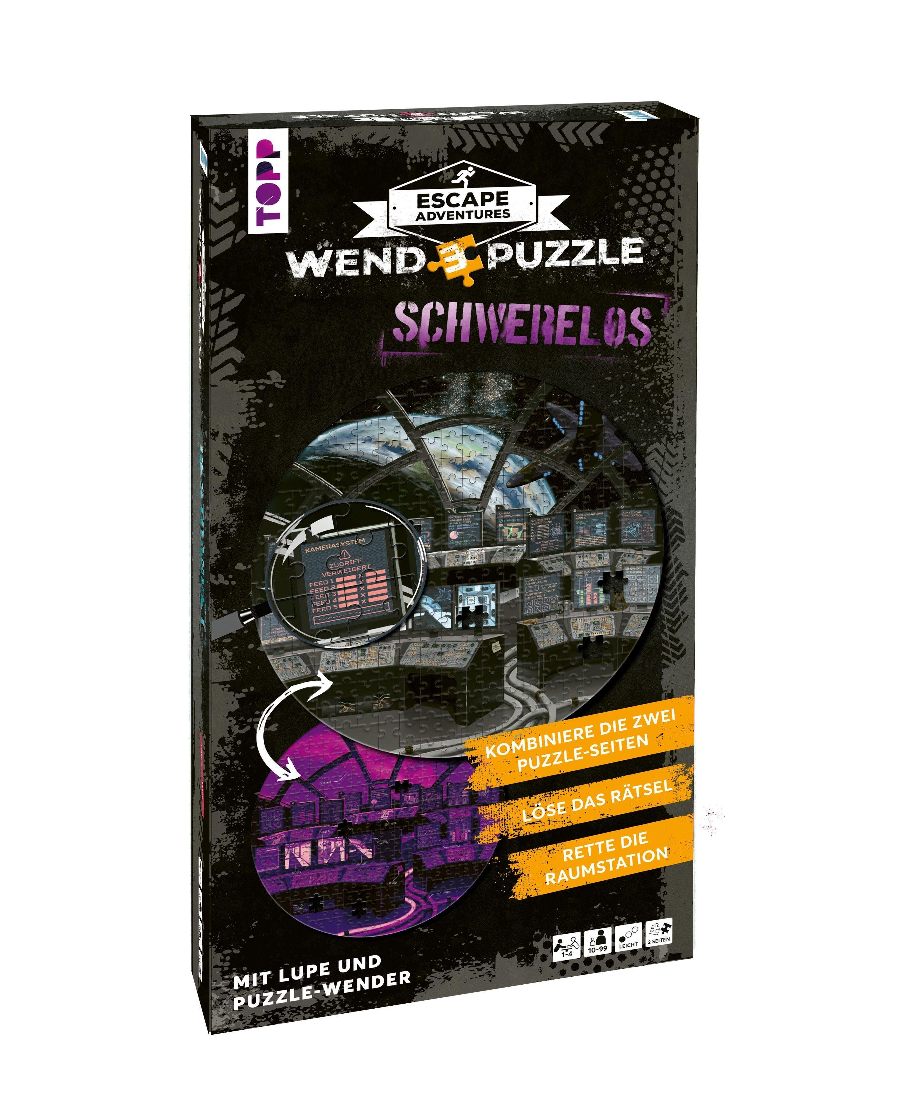 frechverlag Spiel Escape Adventures: Schwerelos (Wendepuzzle mit 280 Teile)
