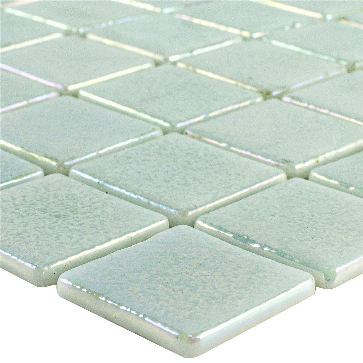 Mosafil Mosaikfliesen Glas Schwimmbad Pool Mosaik Fliesen McNeal 38x38 mm, Glas-Ecoglas 31.600x31.600, weiß, Eco Glas - Punktverklebt - Frostsicher - Wasserdicht - Wasserfest -