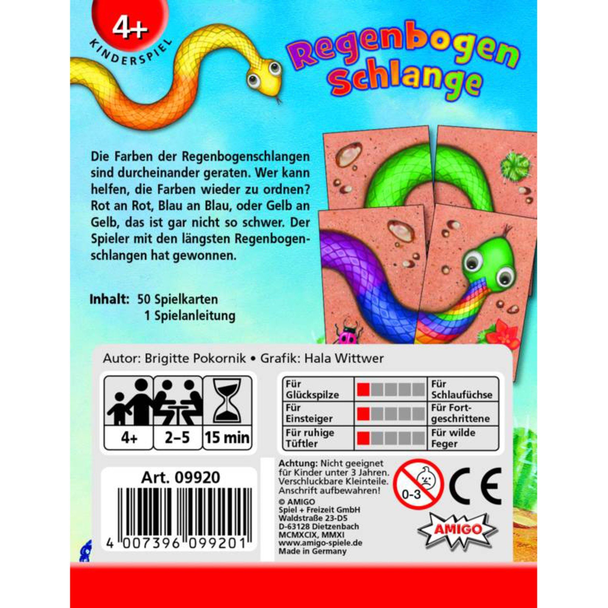 AMIGO Spiel Amigo Regenbogenschlange, Kartenspiel