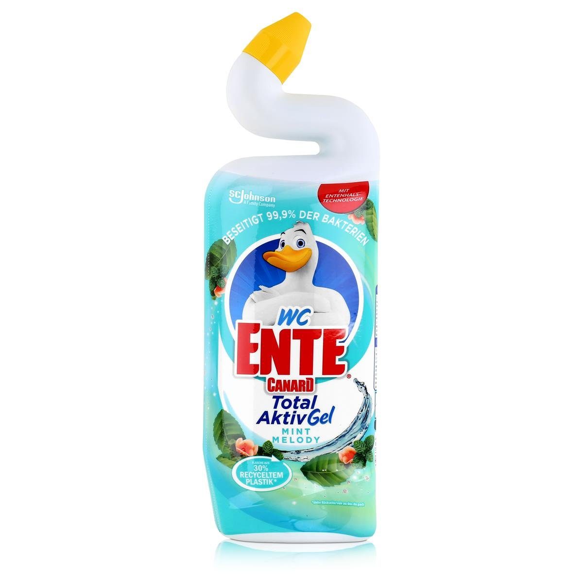 WC Ente WC-Reiniger Total AktivGel Mint Melody 750ml (1er Pack) WC-Reiniger