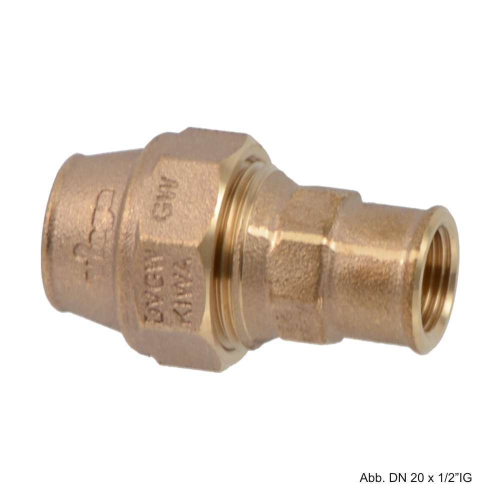 Viega Wasserrohr Viega Maxiplex-Übergangsstück, Modell 9031 mit Rp-Gewinde 32 mm x 1"IG