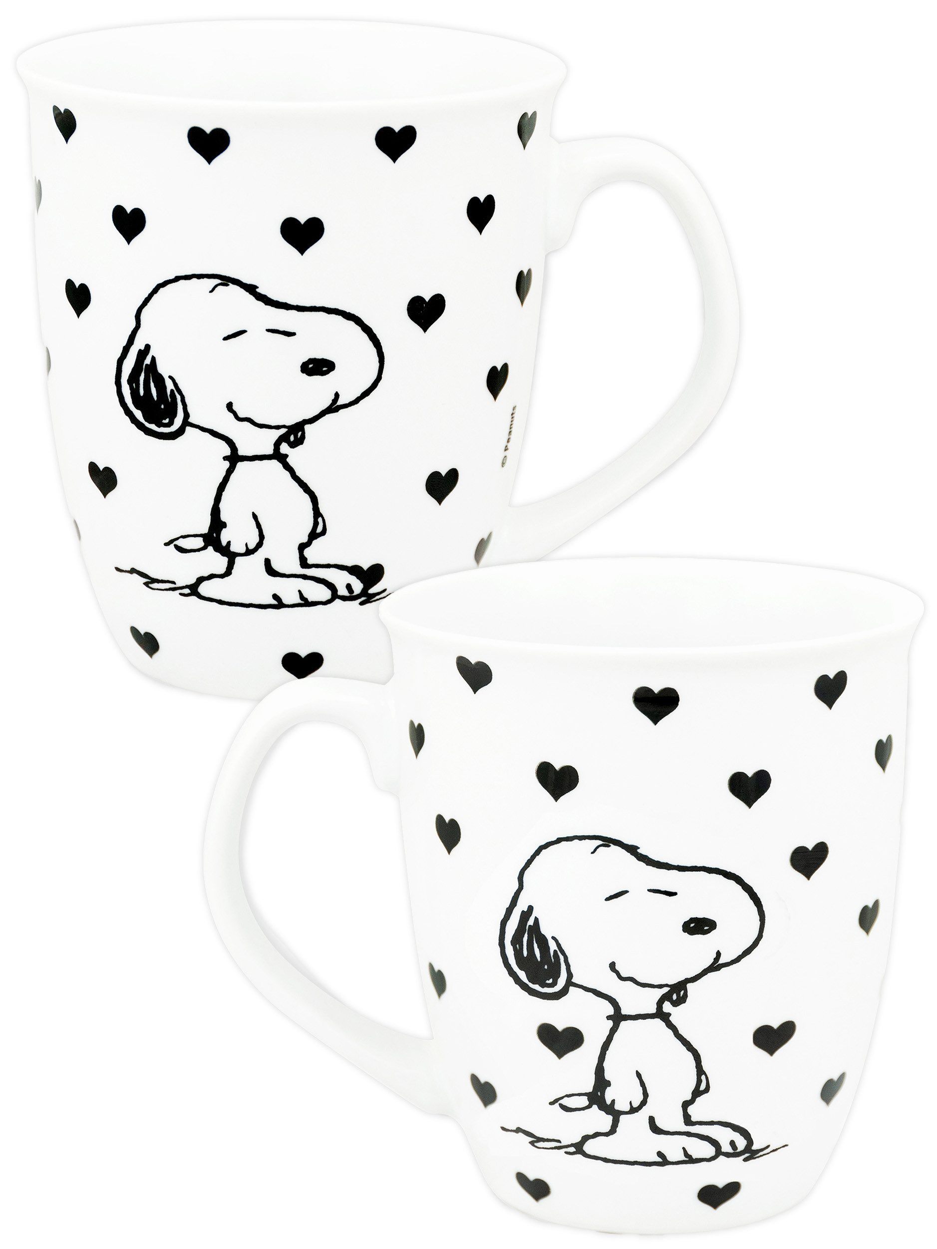 United Labels® Tasse Peanuts Snoopy - Herzen - Mug, 280 ml, Keramik