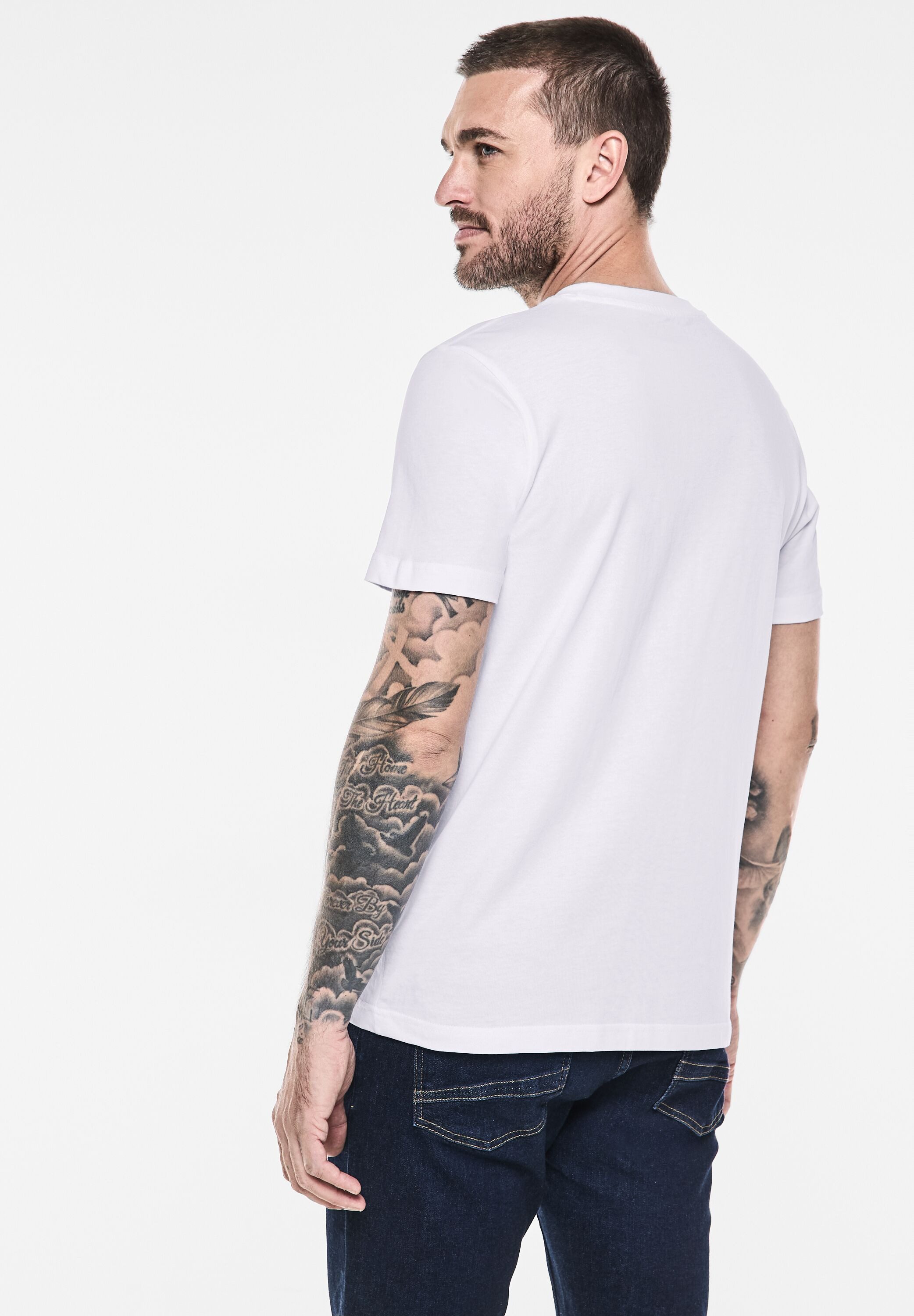 STREET ONE MEN T-Shirt aus reiner günstig online kaufen