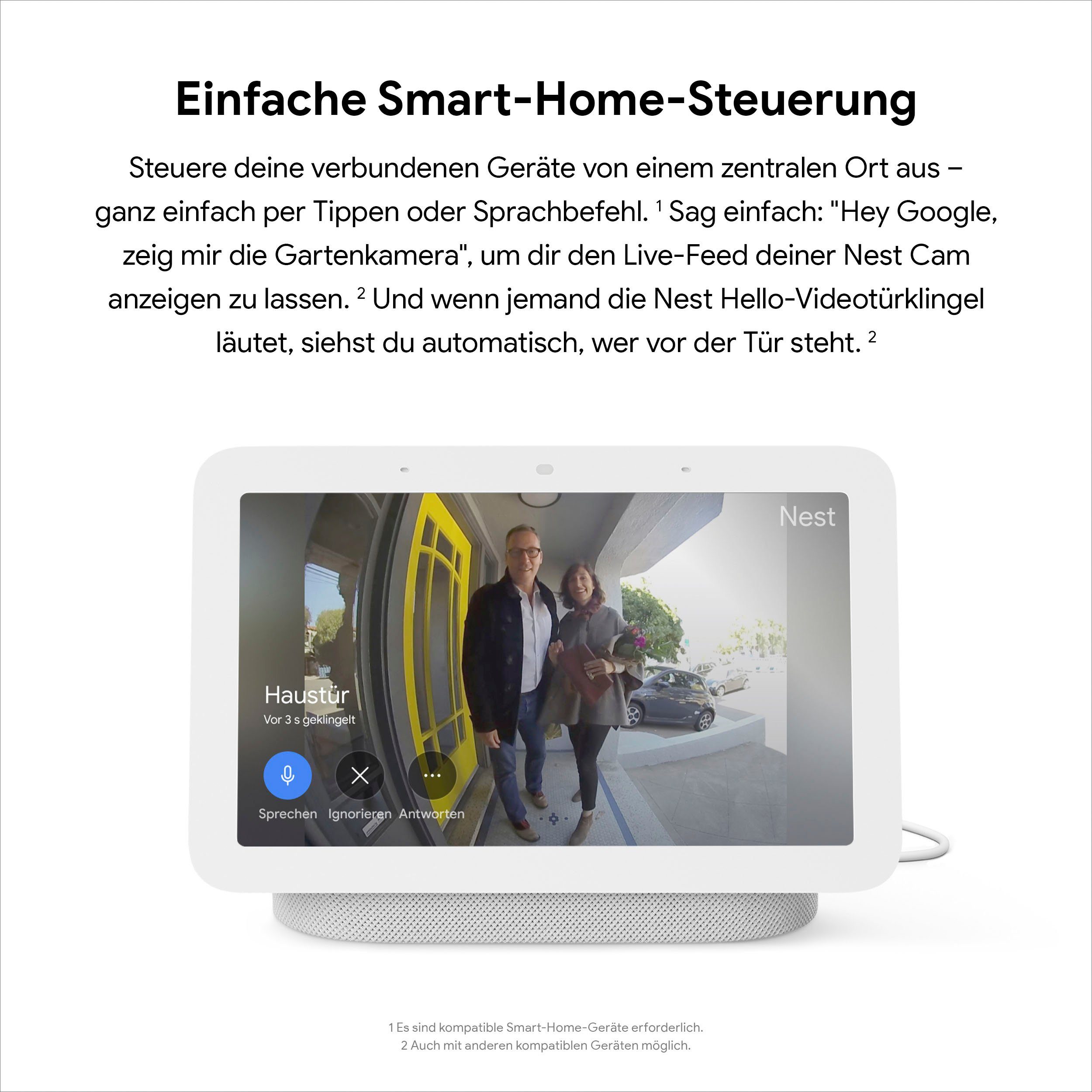 Nest Smart (2. Generation) Charcoal Schwarz (Bluetooth, Speaker Carbon Hub WLAN) Google