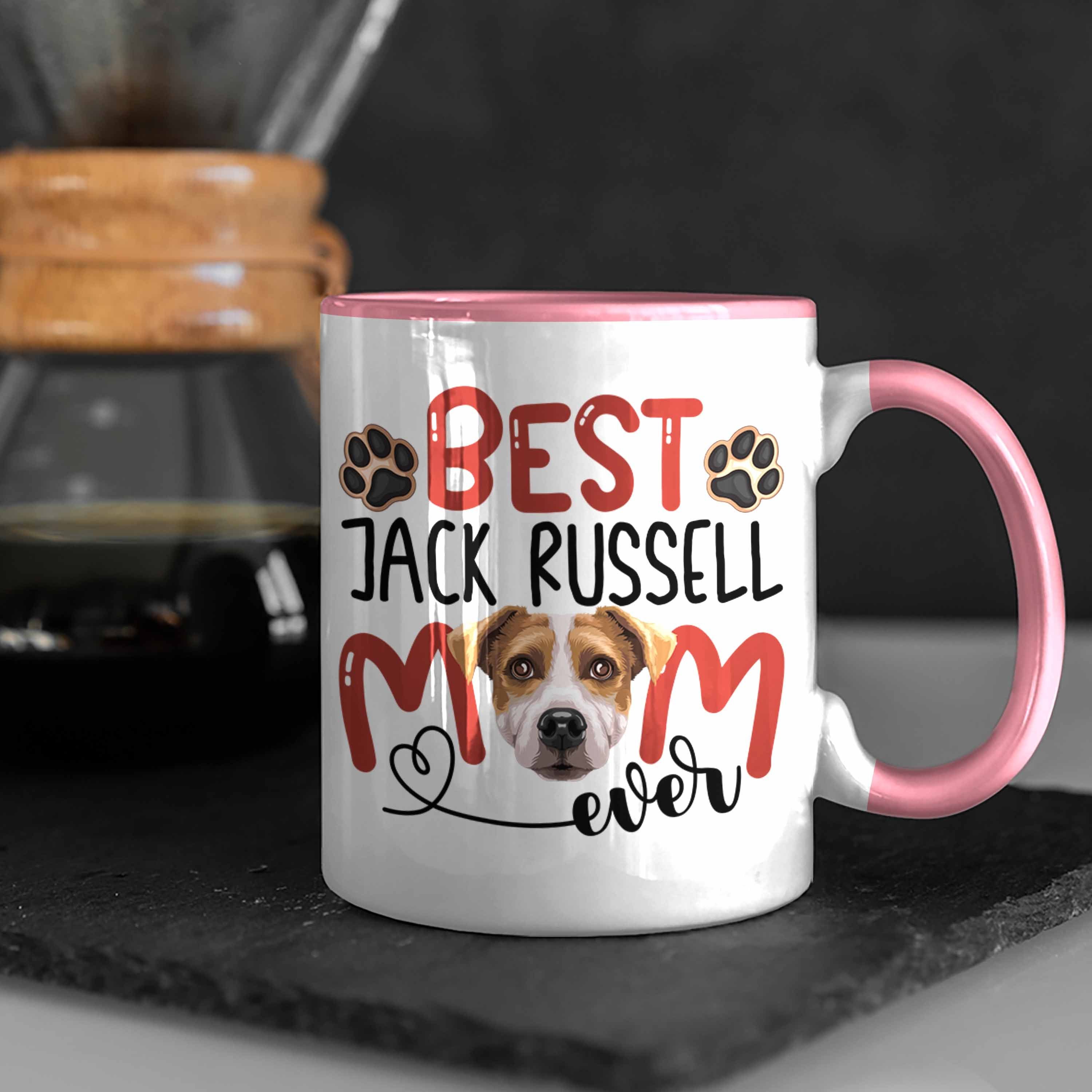 Geschenkide Russell Besitzerin Mom Spruch Jack Geschenk Tasse Trendation Tasse Lustiger Rosa