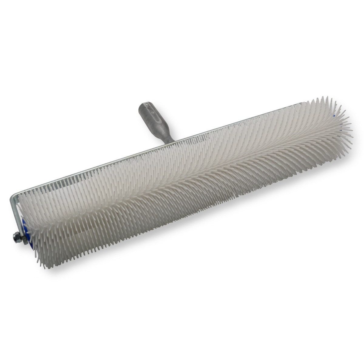 DEWEPRO Bodenlegerkelle Stachelwalze mit Spritzschutz 500mm breit, Stachellänge 31mm