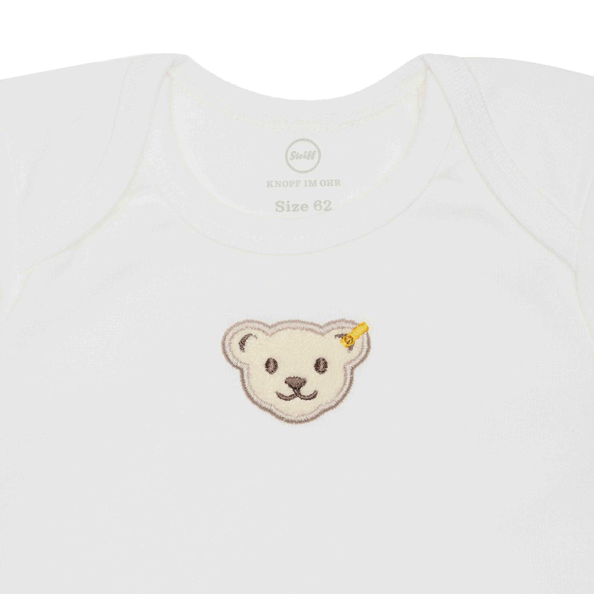 Baumwolle, Weiß - Body Bär, Steiff Strampler Strampler, Baby Logo