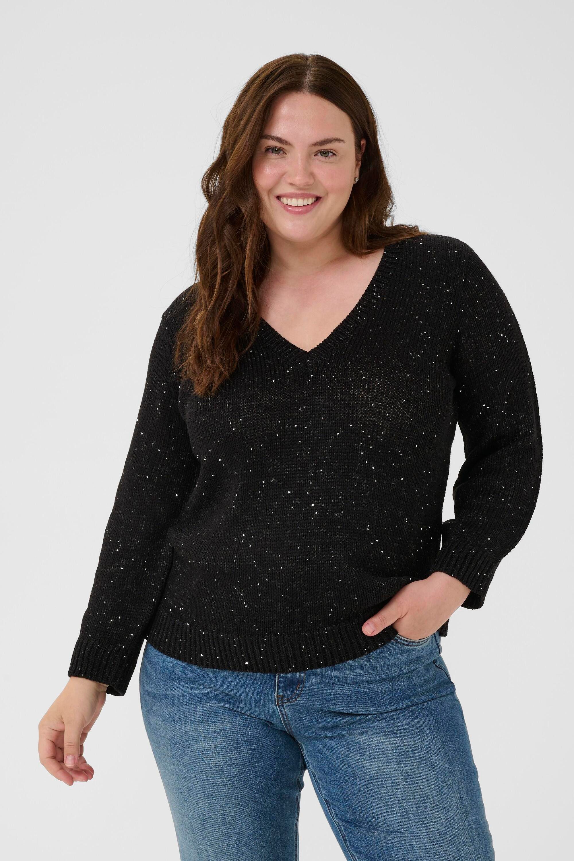 KAFFE Curve Strickpullover Strickpullover KCshiana Große Größen