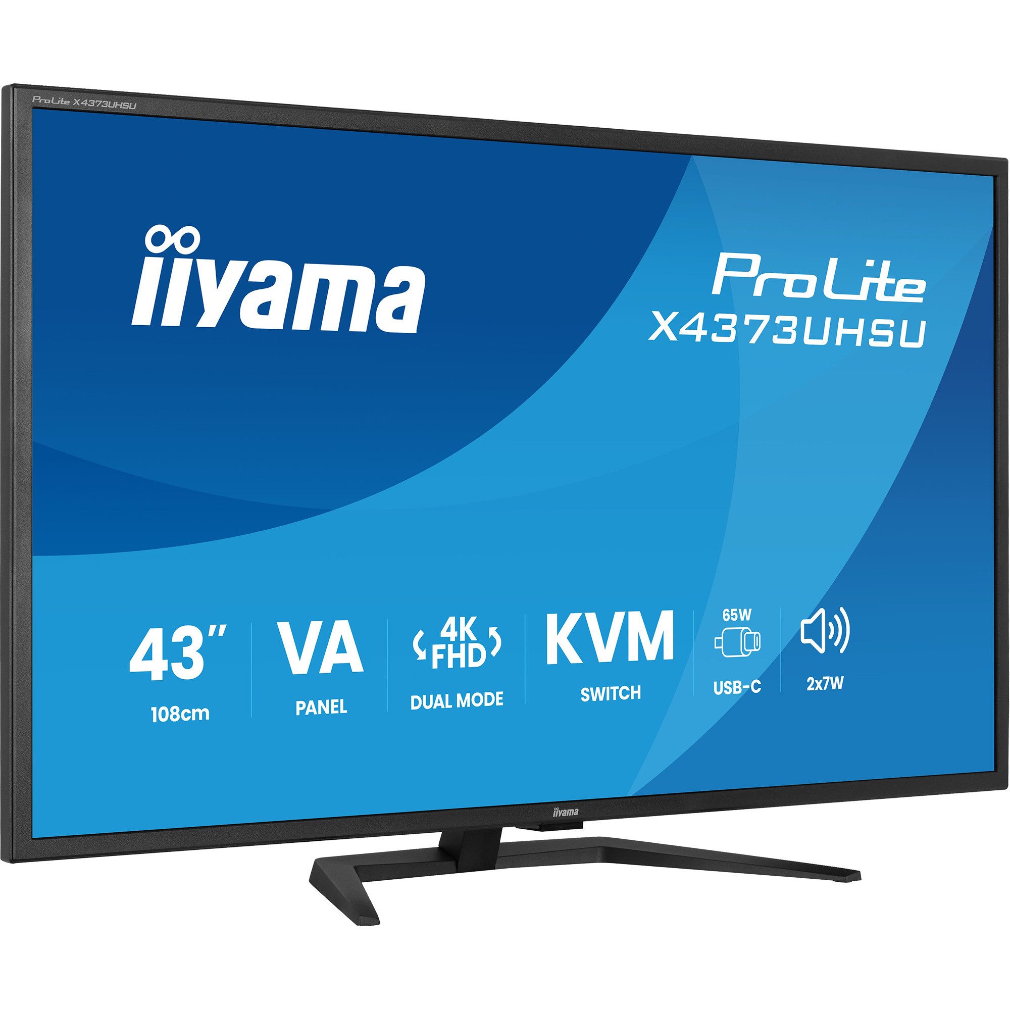 Iiyama iiyama ProLite X4373UHSU-B2, LED-Monitor, TFT-Monitor (3840 x 2160 px)
