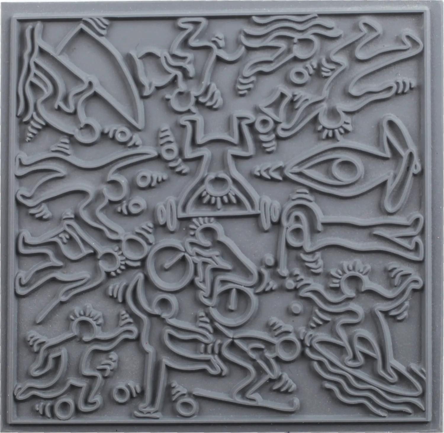 Cernit Modelliermasse 10x Texturmatte, Sports - Grau CE95024C, CERNIT