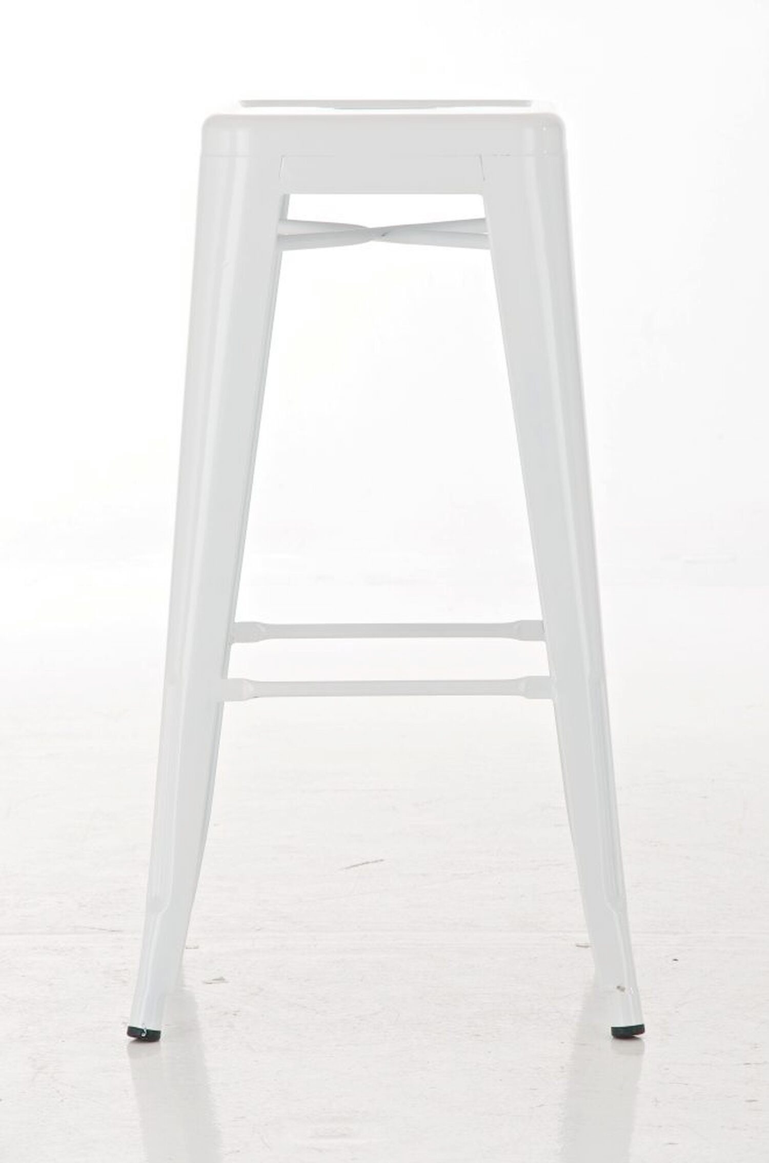 Weiß Joshua Weiß & Fußstütze Sitzfläche: Barhocker Gestell angenehmer Küche), - Theke Metall - (mit Hocker für Metall TPFLiving
