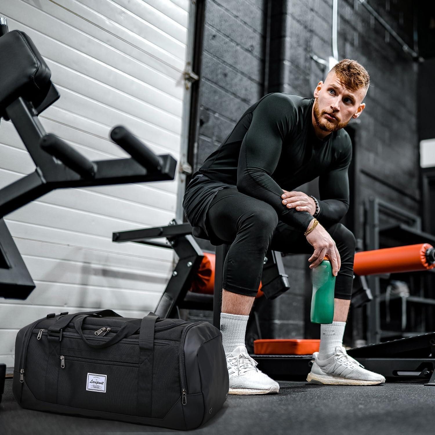 LuxusKollektion Sporttasche Sporttasche Herren 40L Rucksack Trainingstasche Schuhfach Nassfach