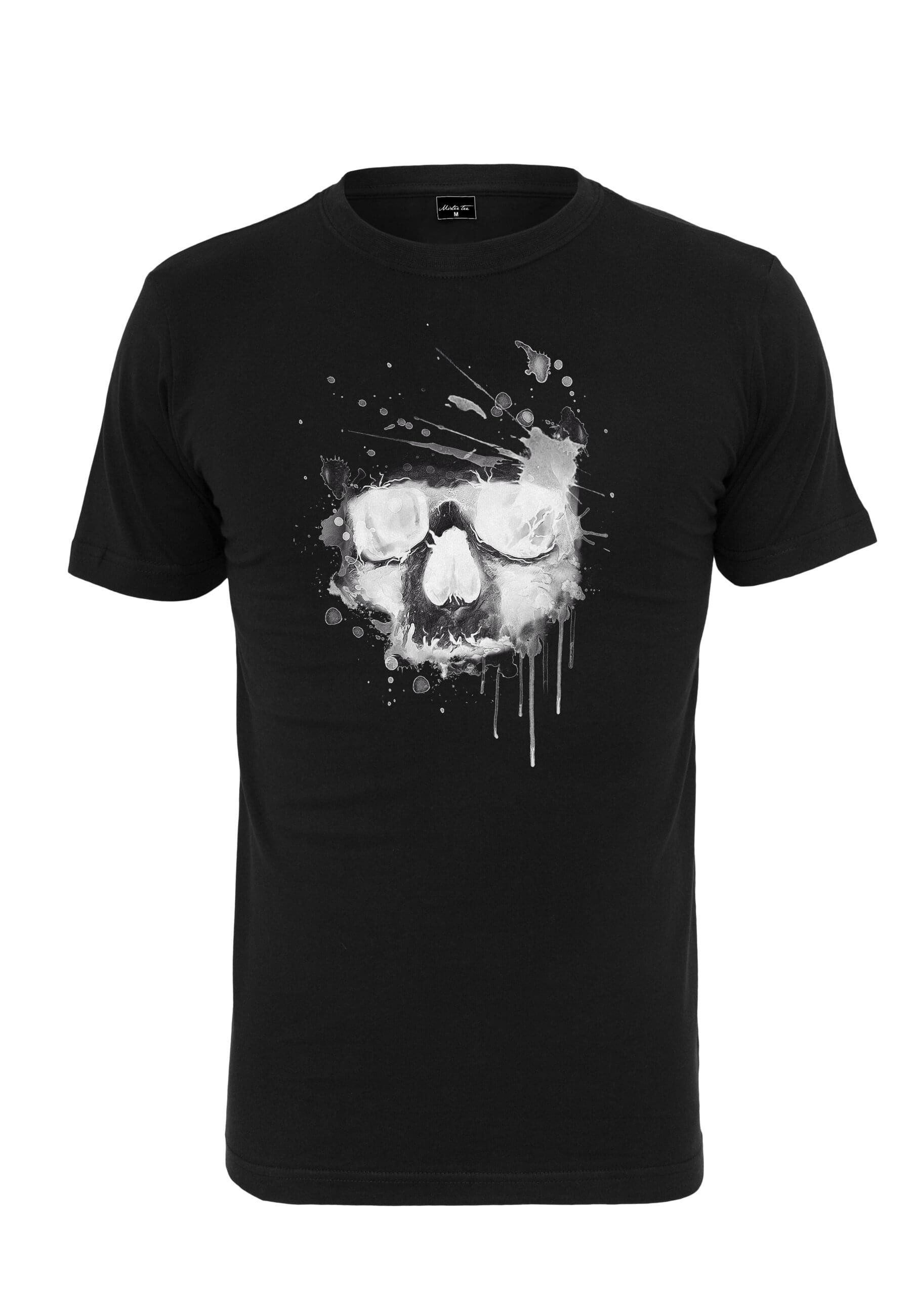 MisterTee T-Shirt MisterTee Herren Waterpaint Skull günstig online kaufen