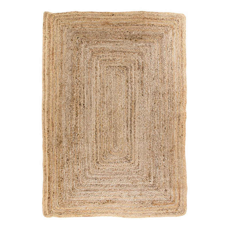Teppich Teppich MUMBAY aus geflochtener Jute 240x180 cm, LebensWohnArt