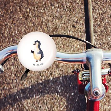 Mr. & Mrs. Panda Fahrradklingel Pinguin Marienkäfer - Weiß - Geschenk, Lenker, Mountainbike, Glück, L, (1-tlg) Liebevoll gestaltet