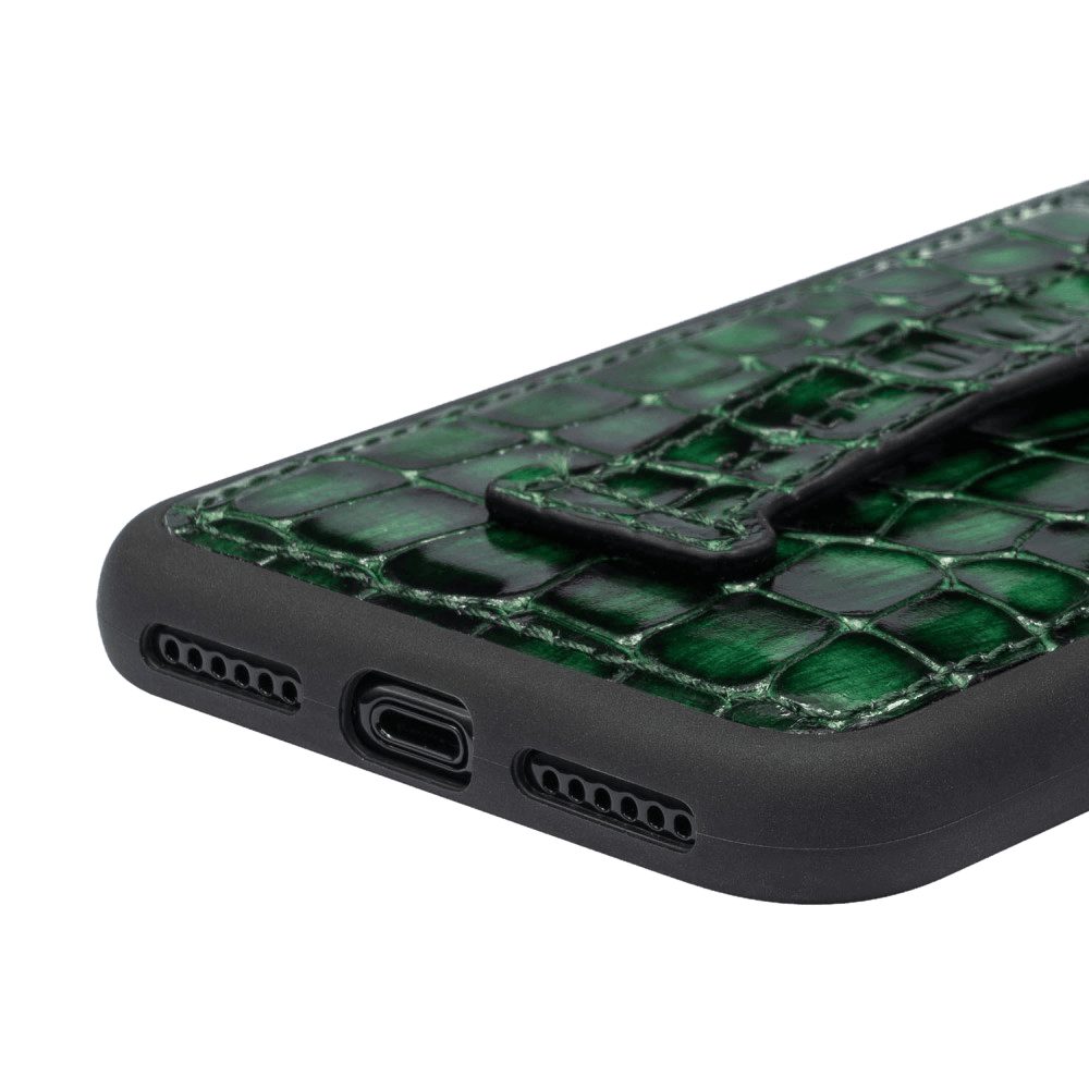 GOLDBLACK Handyhülle GOLDBLACK iPHONE 11 PRO LEDERHÜLLE MIT FINGERSCHLAUFE MILANO-Design