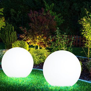 Globo Gartenleuchte, Leuchtmittel nicht inklusive, Außenleuchte Kugel Gartenlampe mit Strom Leuchtkugeln für