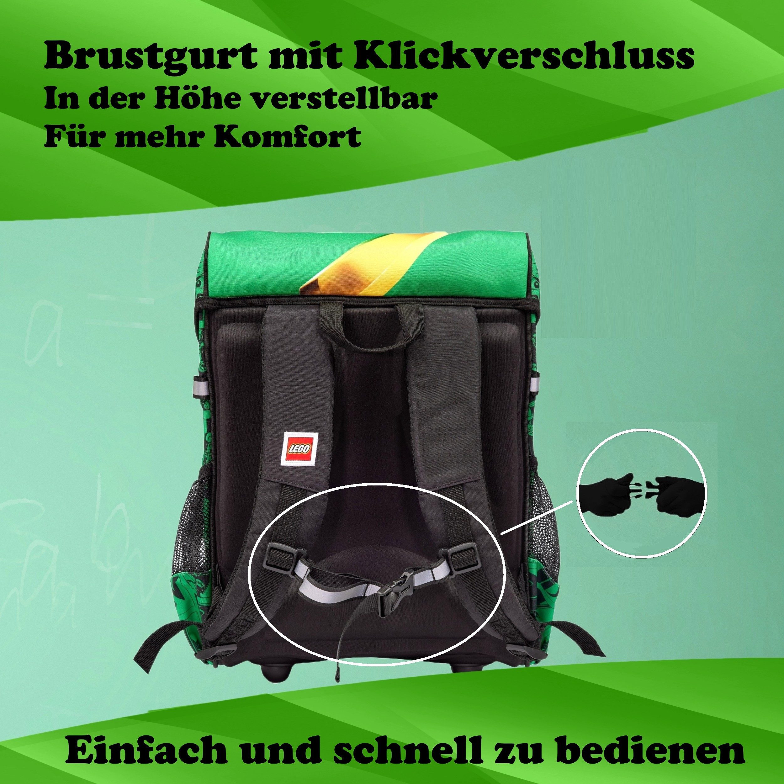 LEGO® Bags Schulranzen Lego Ninjago Einschulungs-Set "Easy" mit Sporttasche und Schultüte (Set, 10-tlg., mit Dose, Flasche, Sporttasche und Schultüte 85cm), ab  – Bild 5 von 5