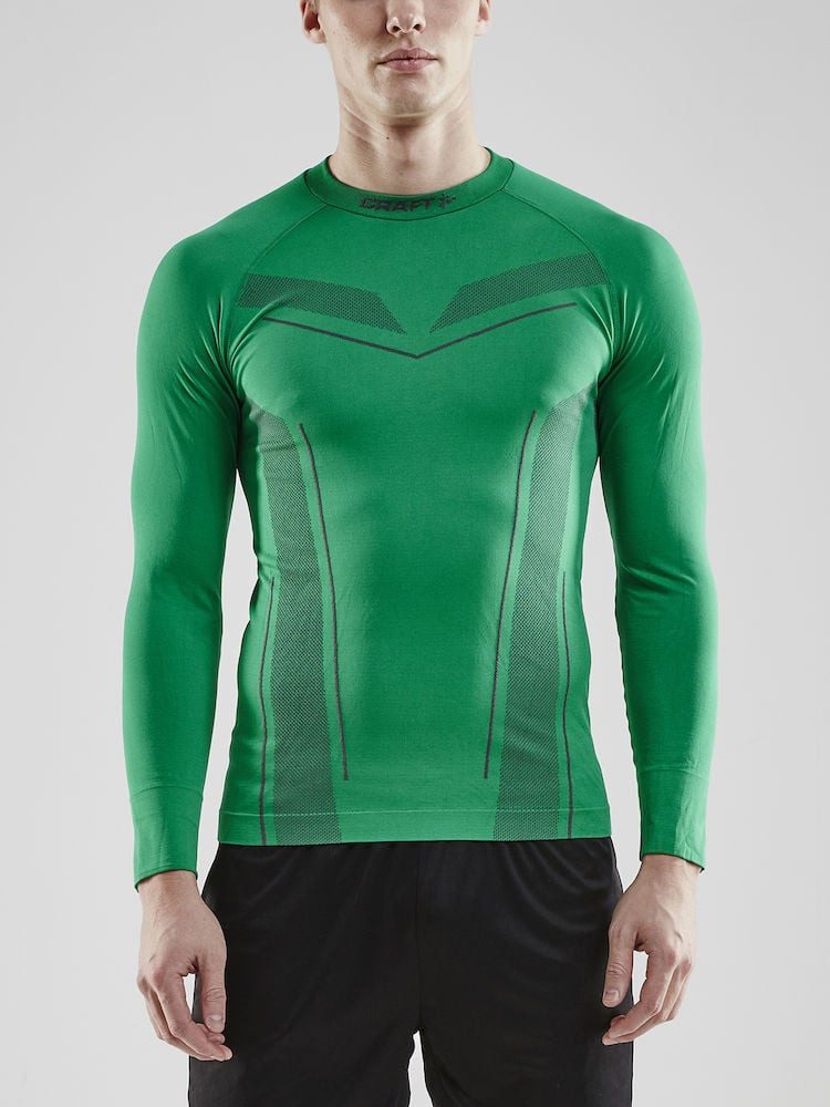 Langarmshirt Pro Control Seamless (nahtlos) Unterwäsche grün Herren