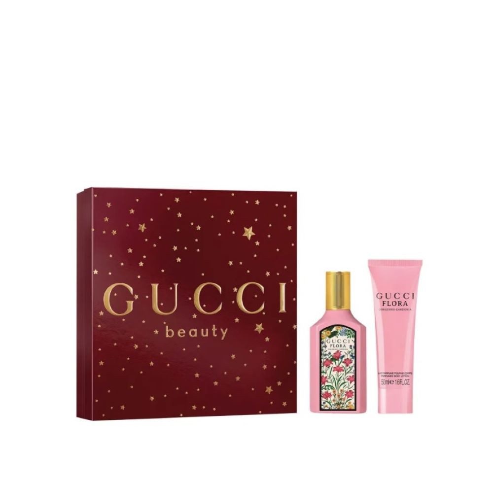 GUCCI Duft-Set Flora by Gucci Gorgeous Gardenia EdP 50 ml Edition 2025, 2-tlg.