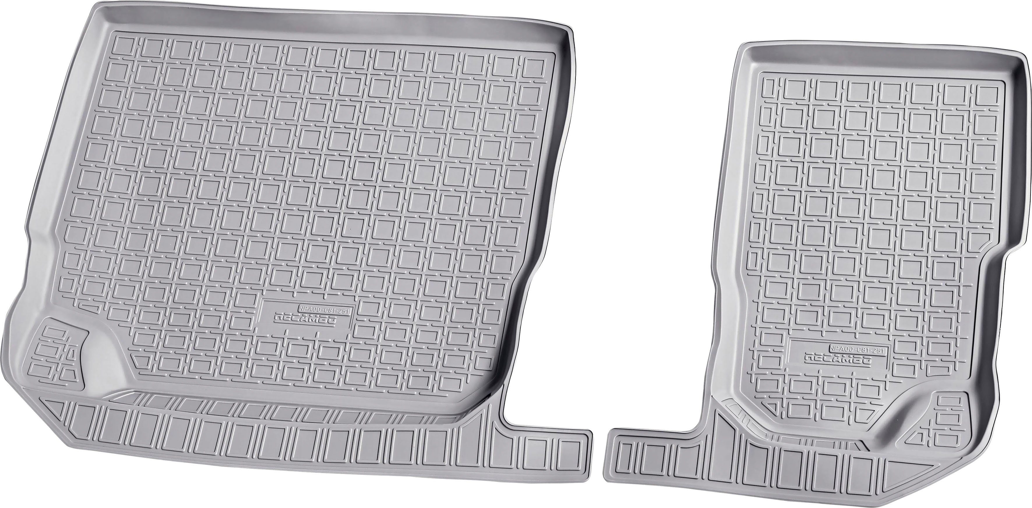 RECAMBO Passform-Fußmatten CustomComforts (4 St), für Skoda Kodiaq, ab  2017, perfekte Passform, Hohe Gummiqualität (TPE Material) – längere  Lebensdauer der Automatten