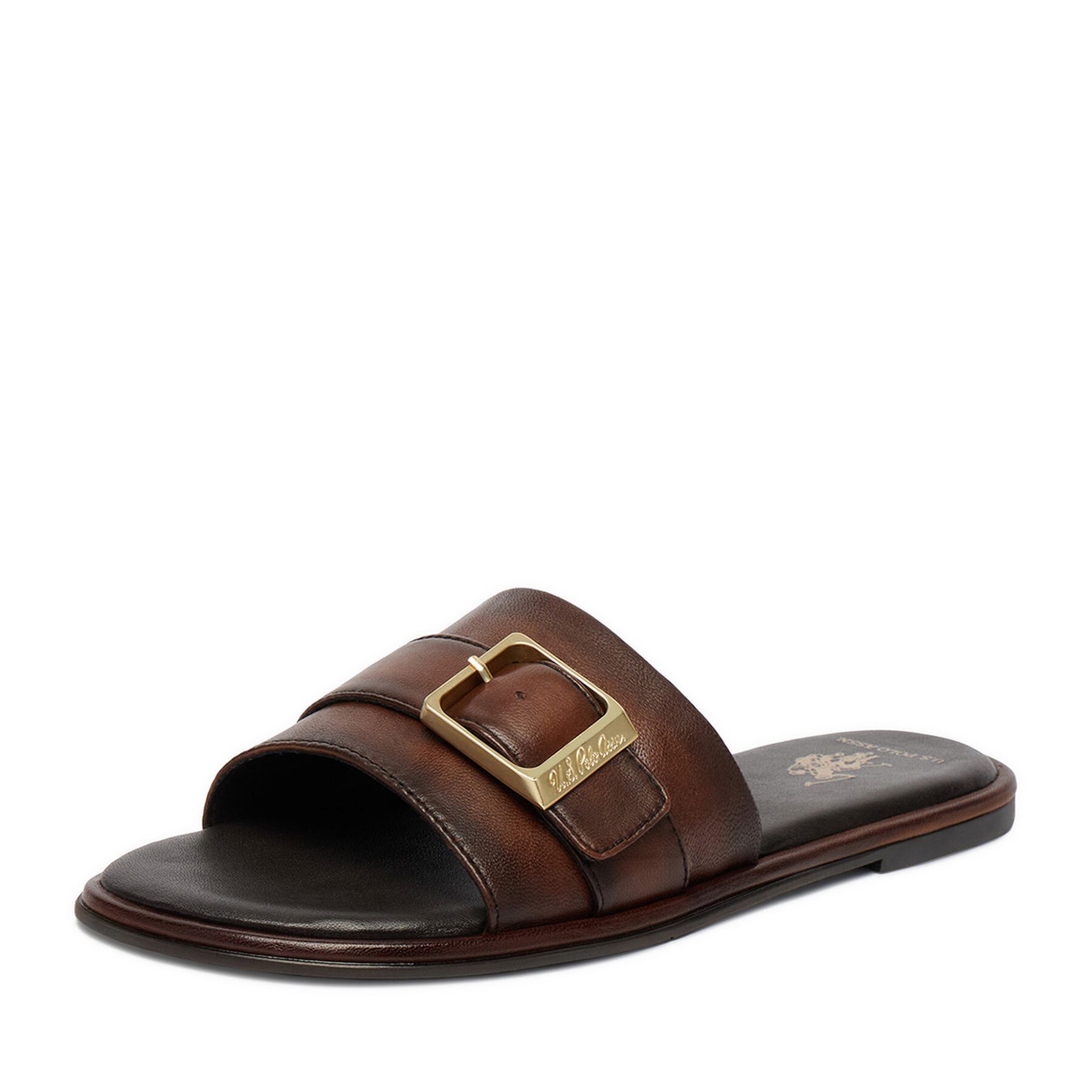 U.S. Polo Assn. US Polo Assn Damen-Flip-Flops, braun Badepantolette