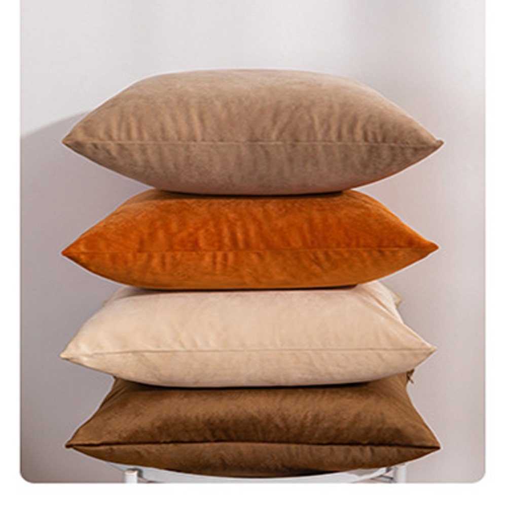 Moderne Weiche Kissenbezüge für Schlafzimmer Kissenbezüge cm, FELIXLEO 45x45 (4 Stück) Dekor Samt Sofa