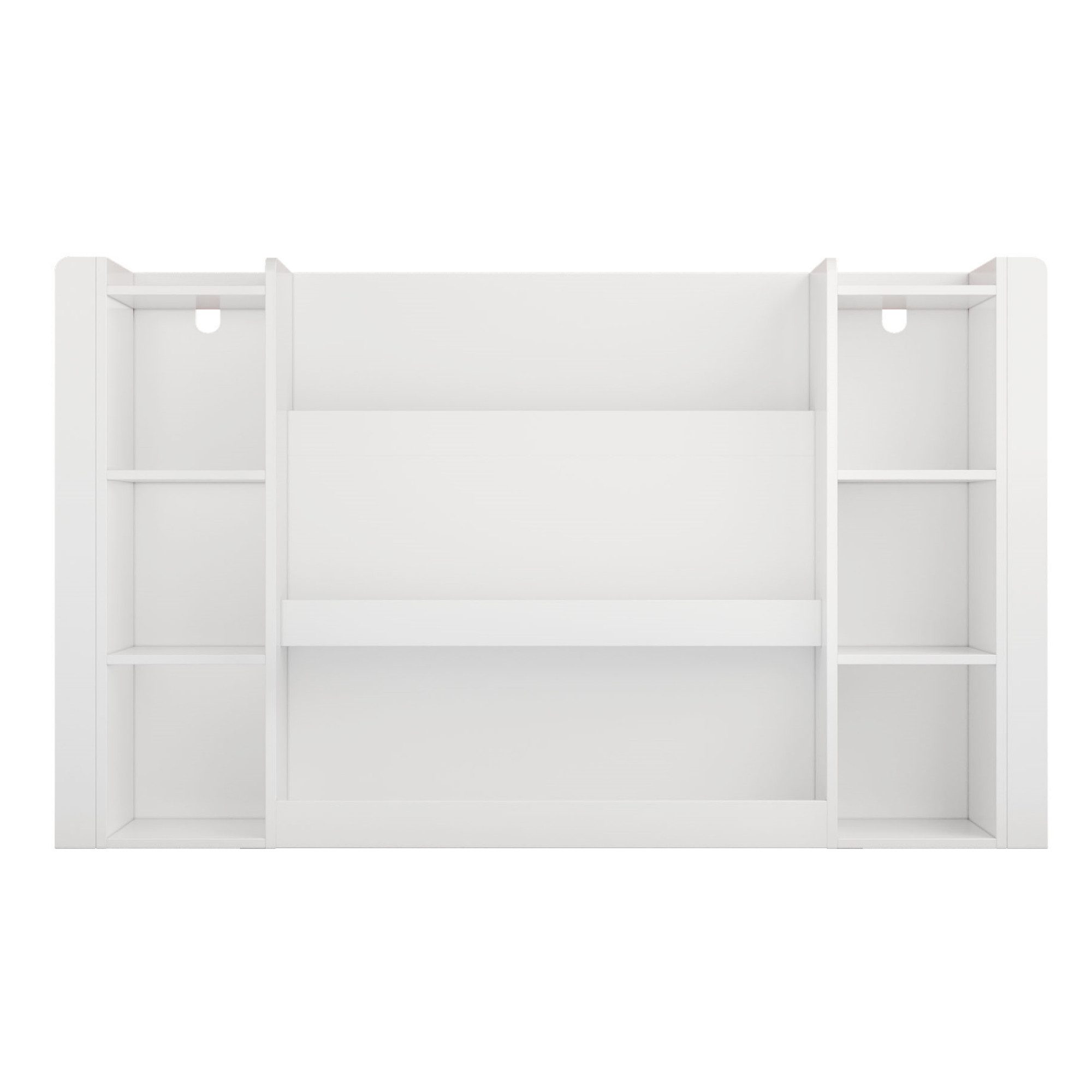 Flieks Bücherregal, 1-tlg., Spielzeugregal Bilderbuchregal Kinderregal Standregal Weiß