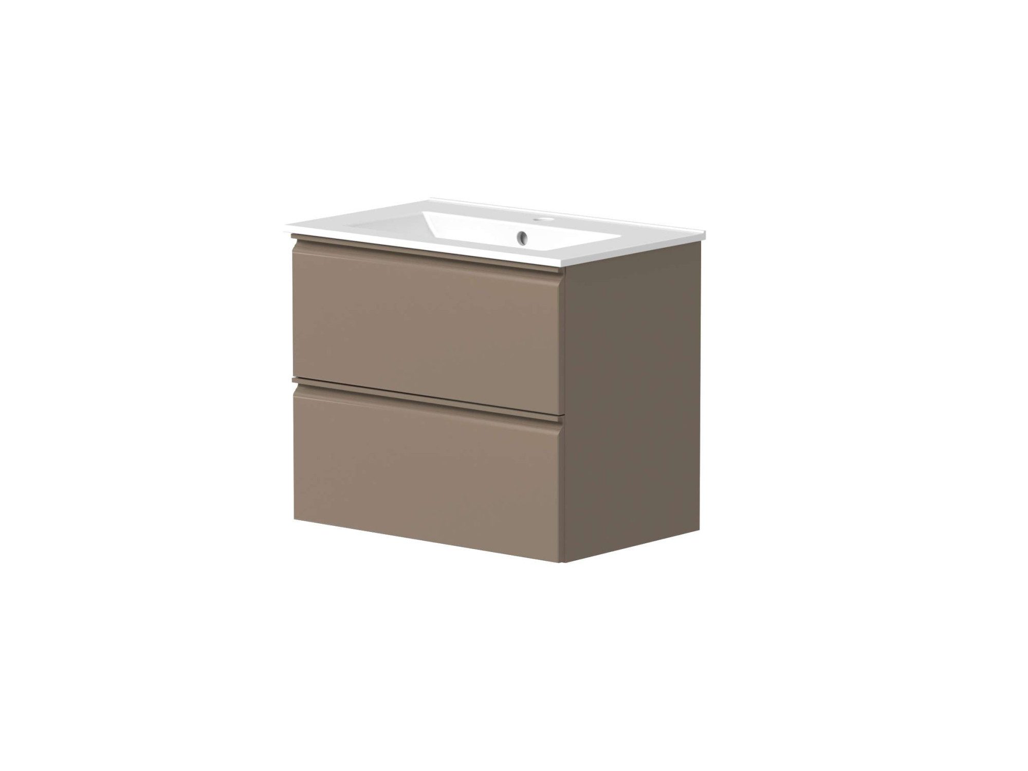 welltime Waschtisch Cosmos in verschiedenen Ausführungen inkl. Waschbecken, Badmöbel, Waschplatz mit 2 Schubladen, Soft-Close-Funktion, FSC®