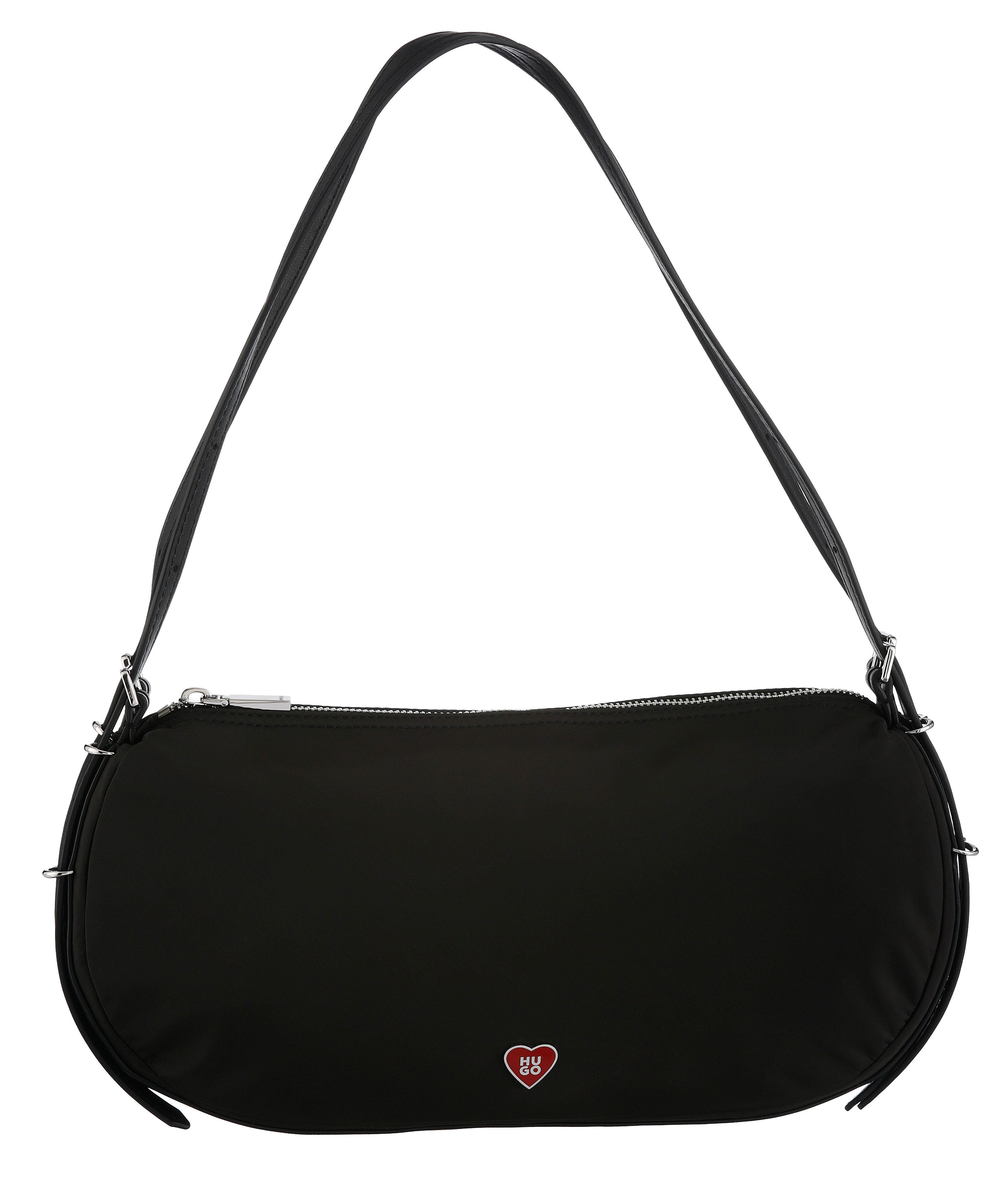 HUGO Schultertasche Neeko, Damen Beuteltasche, Handtasche Umhängetasche mit doppeltem Henkel