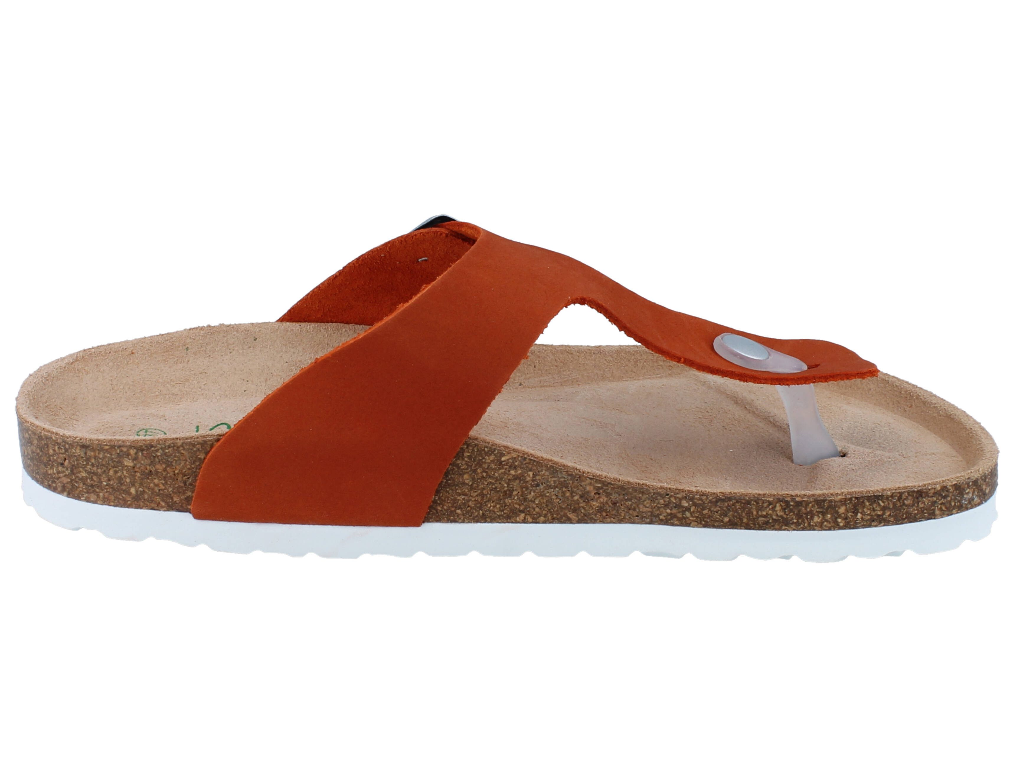 natural Sense NATURAL SENSE Damen Zehentrenner orange Leder - Größe: 40 Zehentrenner