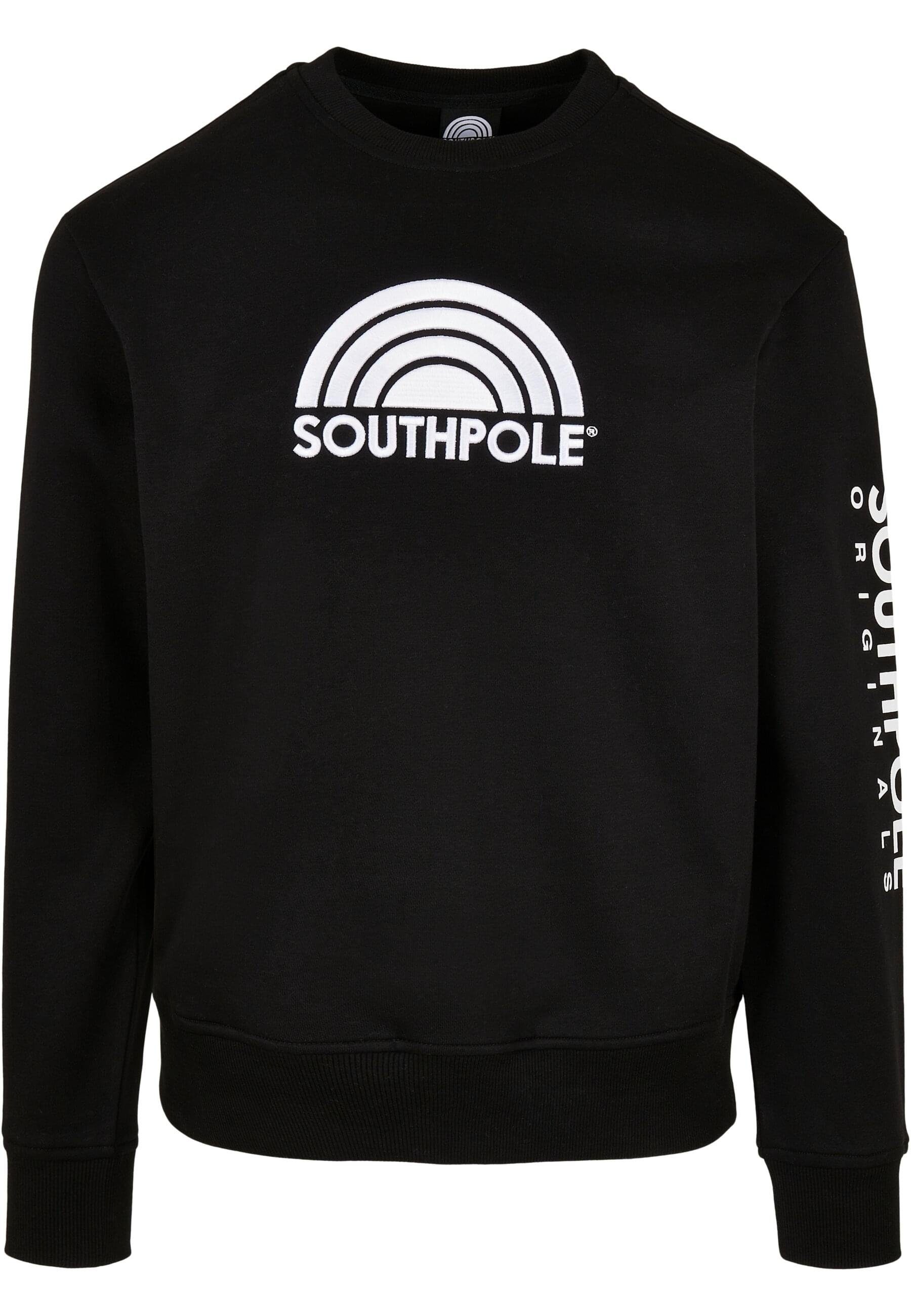 Southpole Rundhalspullover Southpole Herren Southpole Halfmoon Crew (1-tlg)