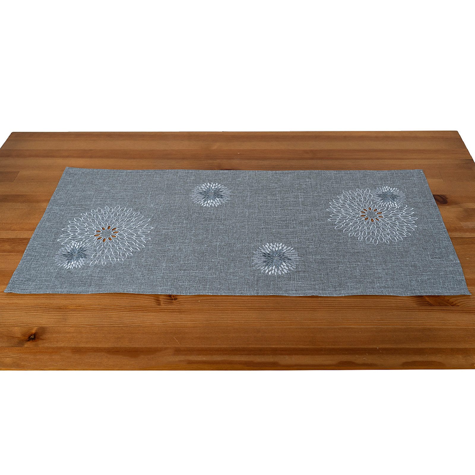 Tischdecke Deko Tischwäsche Kissen Serie Pusteblume bestickt