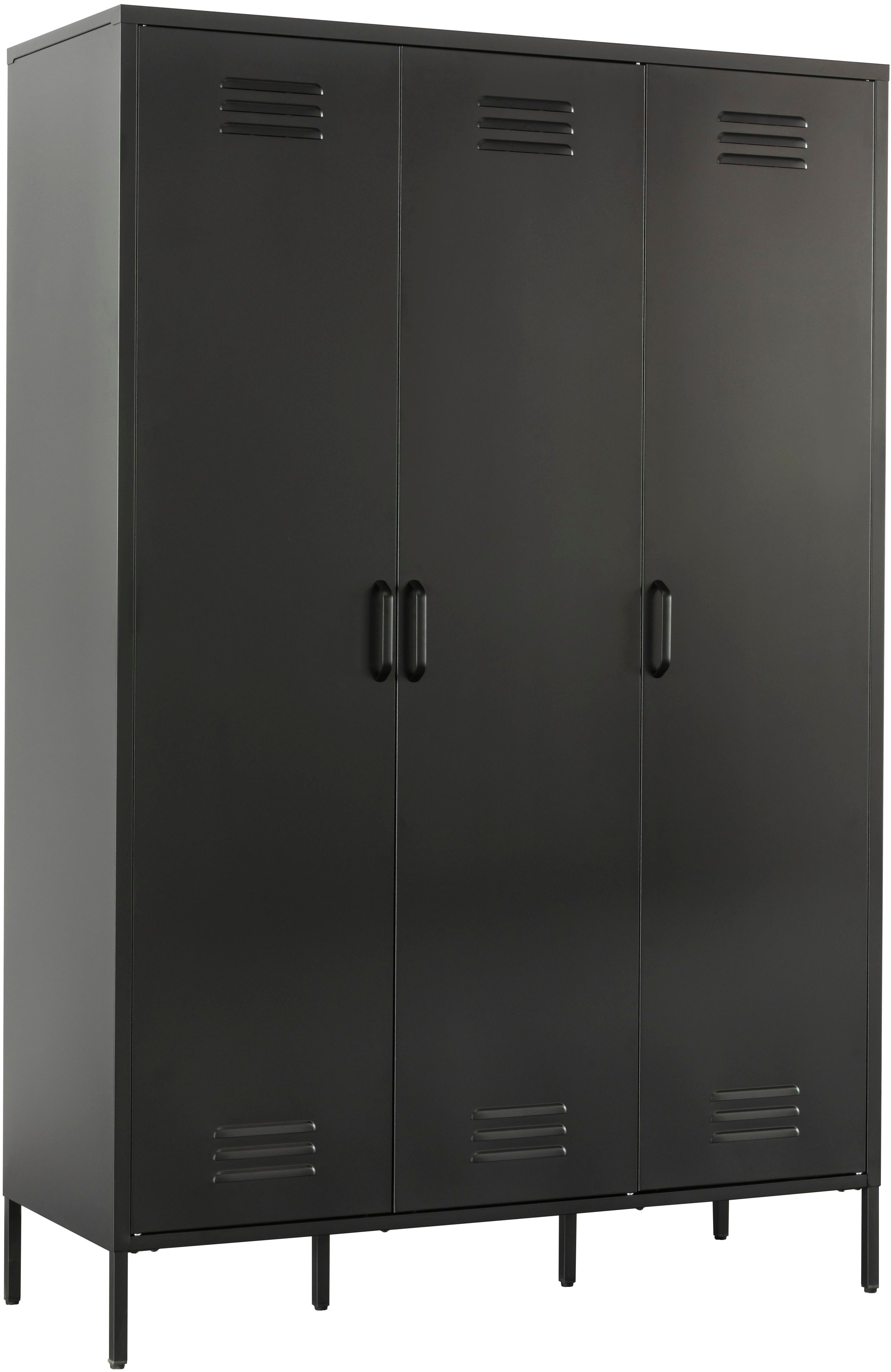 OTTO home Kleiderschrank Siena Schrank Spind Metallschrank mit 3 Türen (Ideal für jeden Wohnraum - Trendsetter) Zeitloser Schlafzimmerschrank Garderobe Multischrank