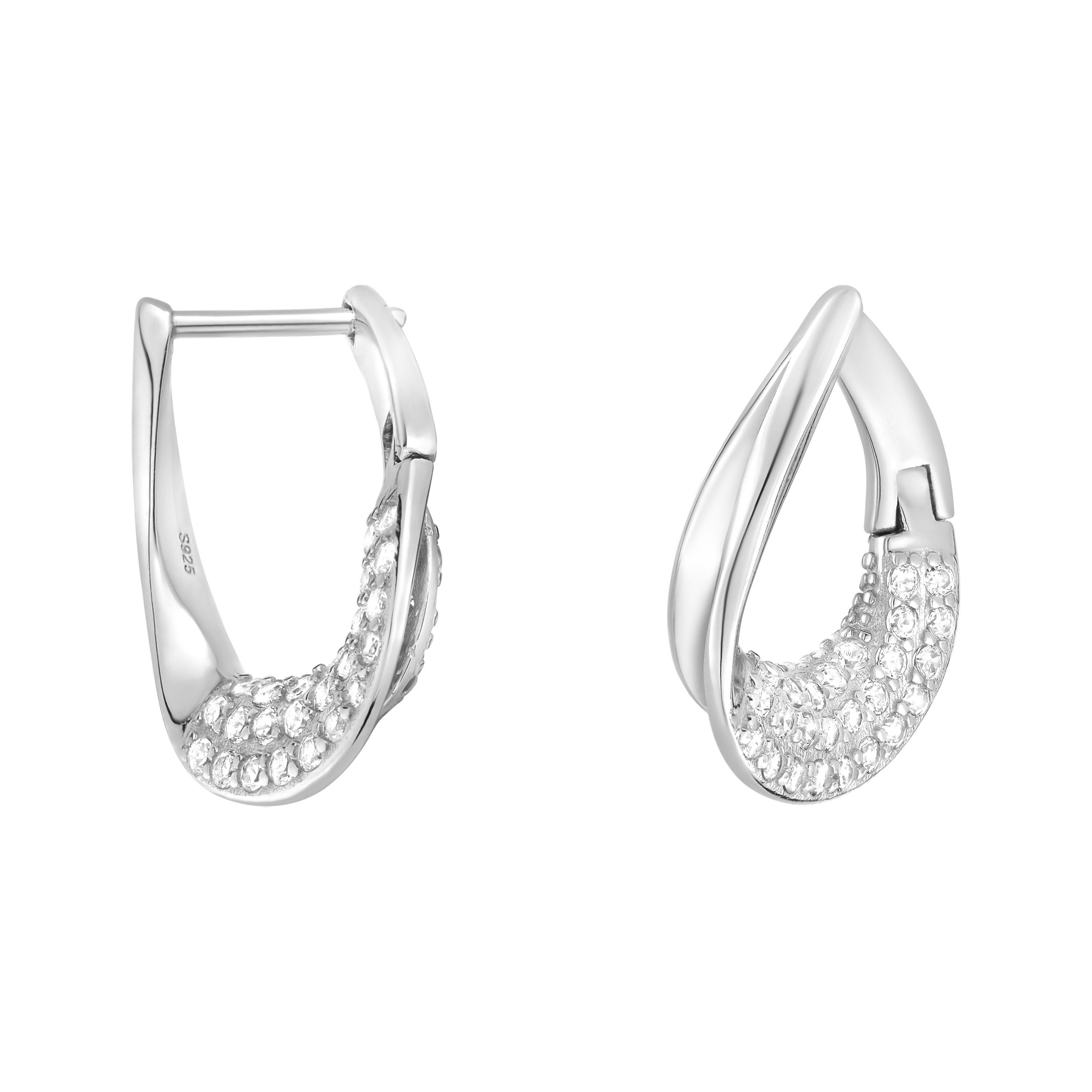 Sofia Milani Paar Ohrhänger Oval, 925 Silber Damen Schmuck - E1757 günstig online kaufen