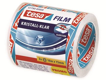 tesa Klebeband TESA film® kristall-klar, 3 Rollen, 10m:15mm