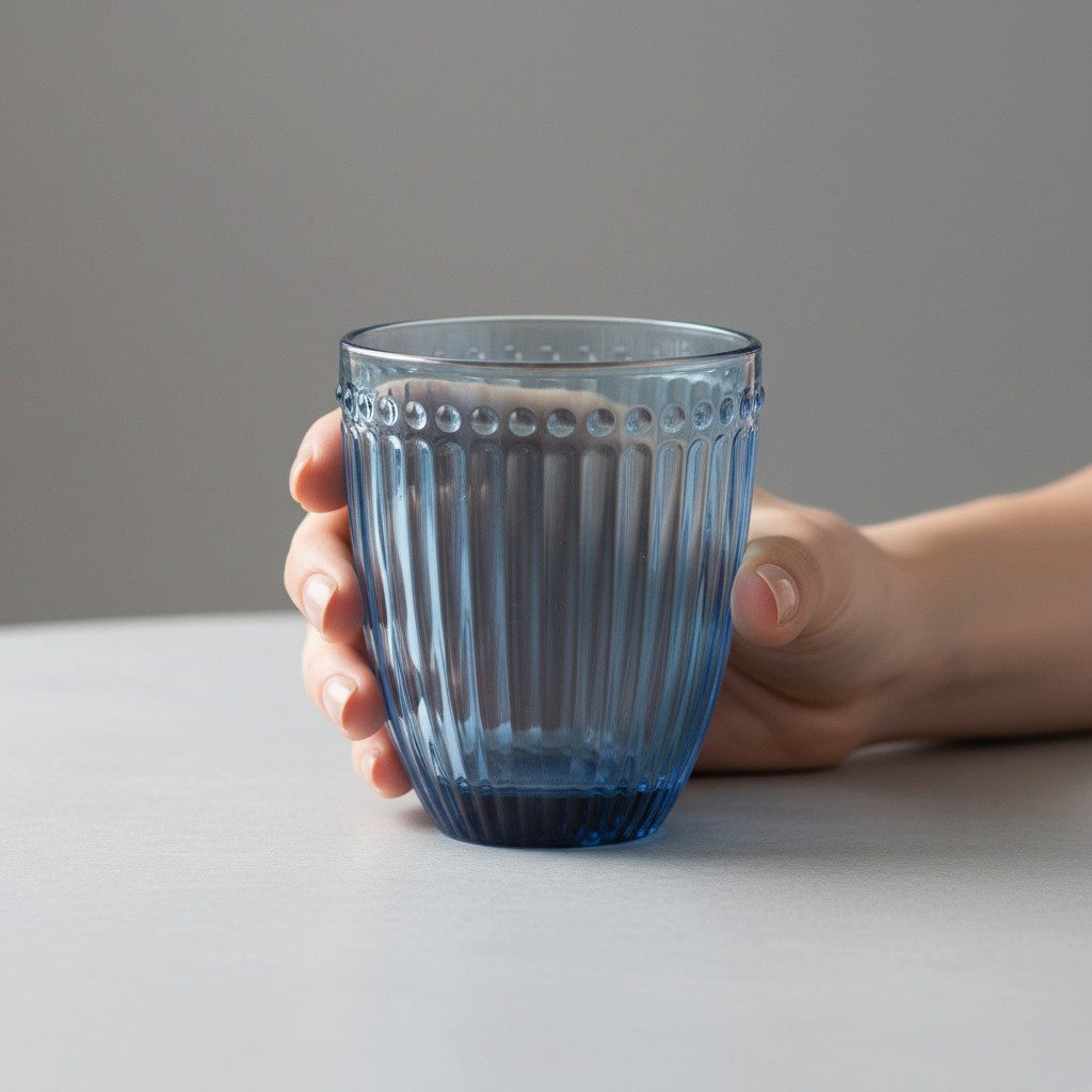 Greengate Glas GreenGate Wasserglas Alice Blau