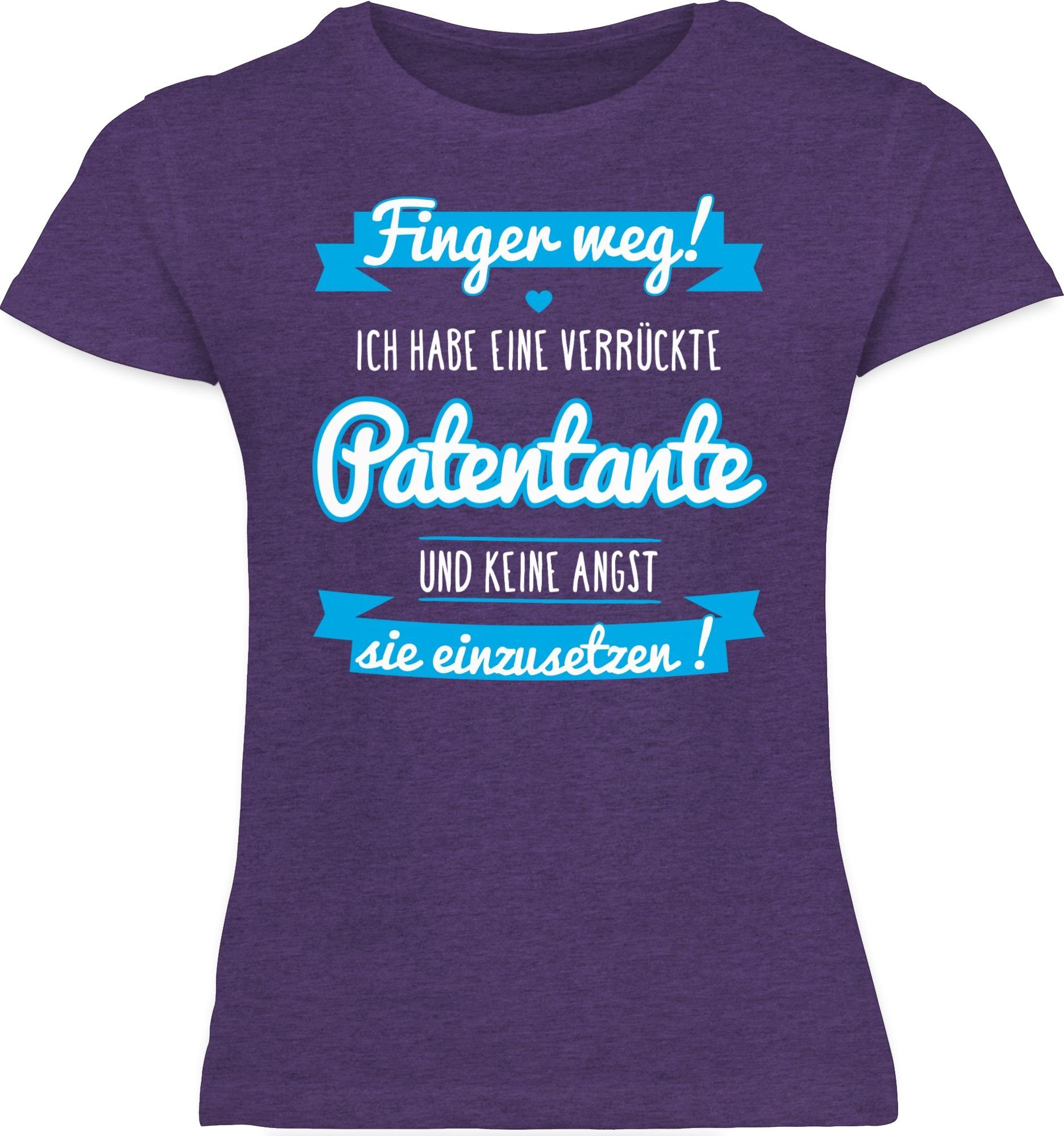 Patentante T-Shirt Shirtracer Meliert Lila verrückte Ich eine Kind Patentante habe 2