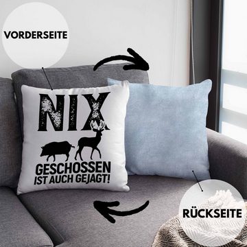 Trendation Dekokissen Trendation - Jäger Geschenke für Männer Kissen Geschenkidee Nix Geschossen Ist Auch Gejagt Dekokissen mit Füllung 40x40