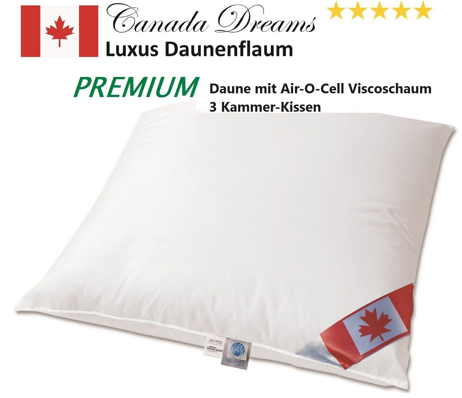 Canada Kopfkissen Premium Air-O-Cell Plus 3-Kammer günstig online kaufen