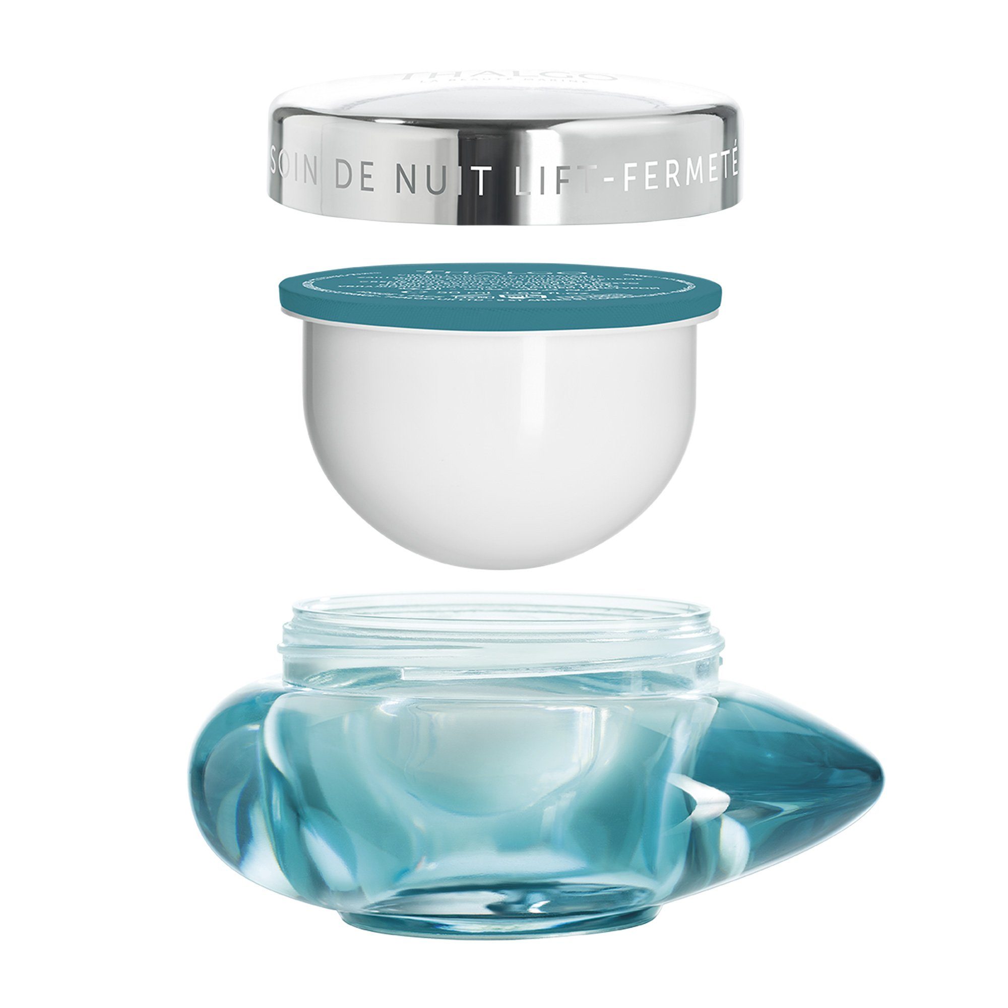 THALGO Anti-Aging-Creme Refill Nachtcreme mit Lifting Effekt, 50 ml, Silizium Lift