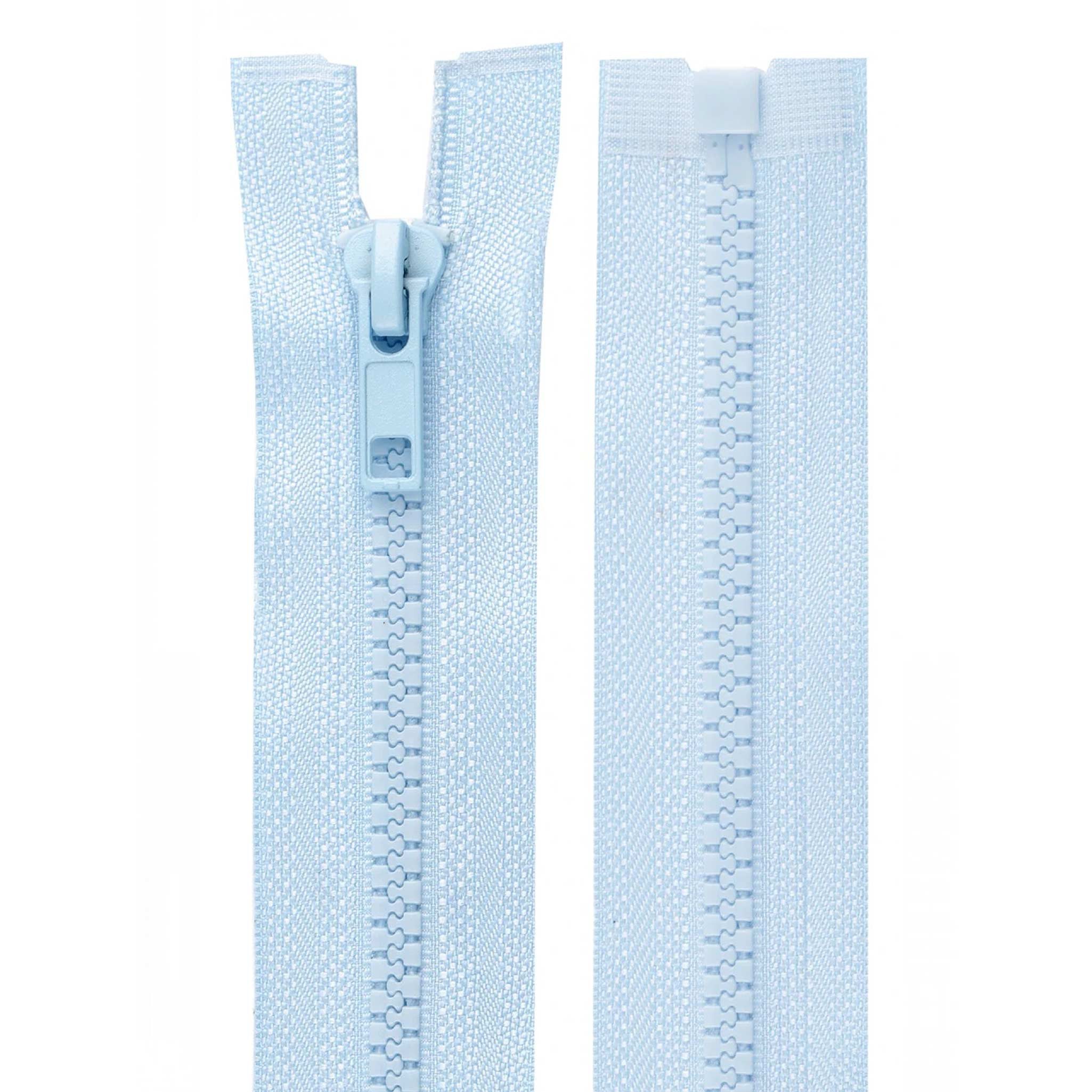 maDDma Reißverschluss 1 Reißverschluss Kunststoff-Profil 5mm 40cm Profilreißverschluss, pastellblau